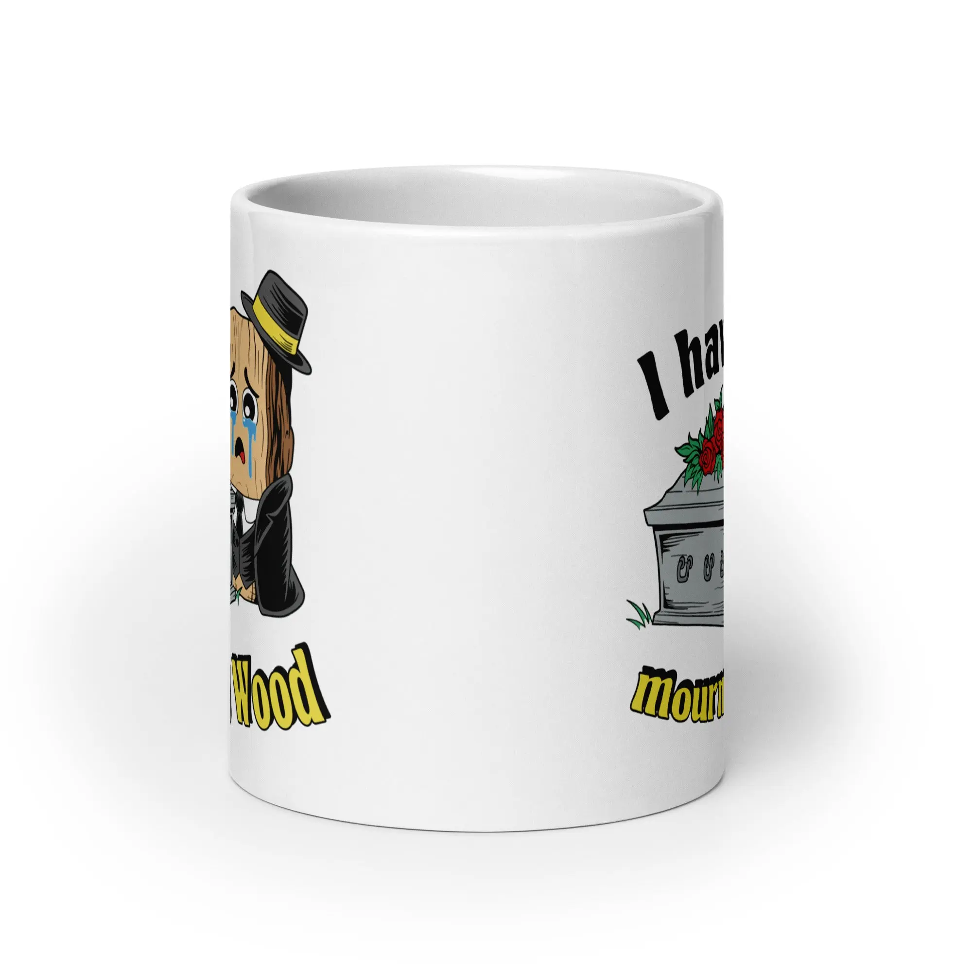 I have Mourning Wood White glossy mug - Image 8