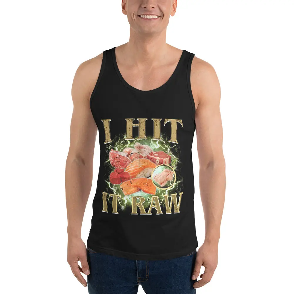 I hit it raw Tank Top - Image 4