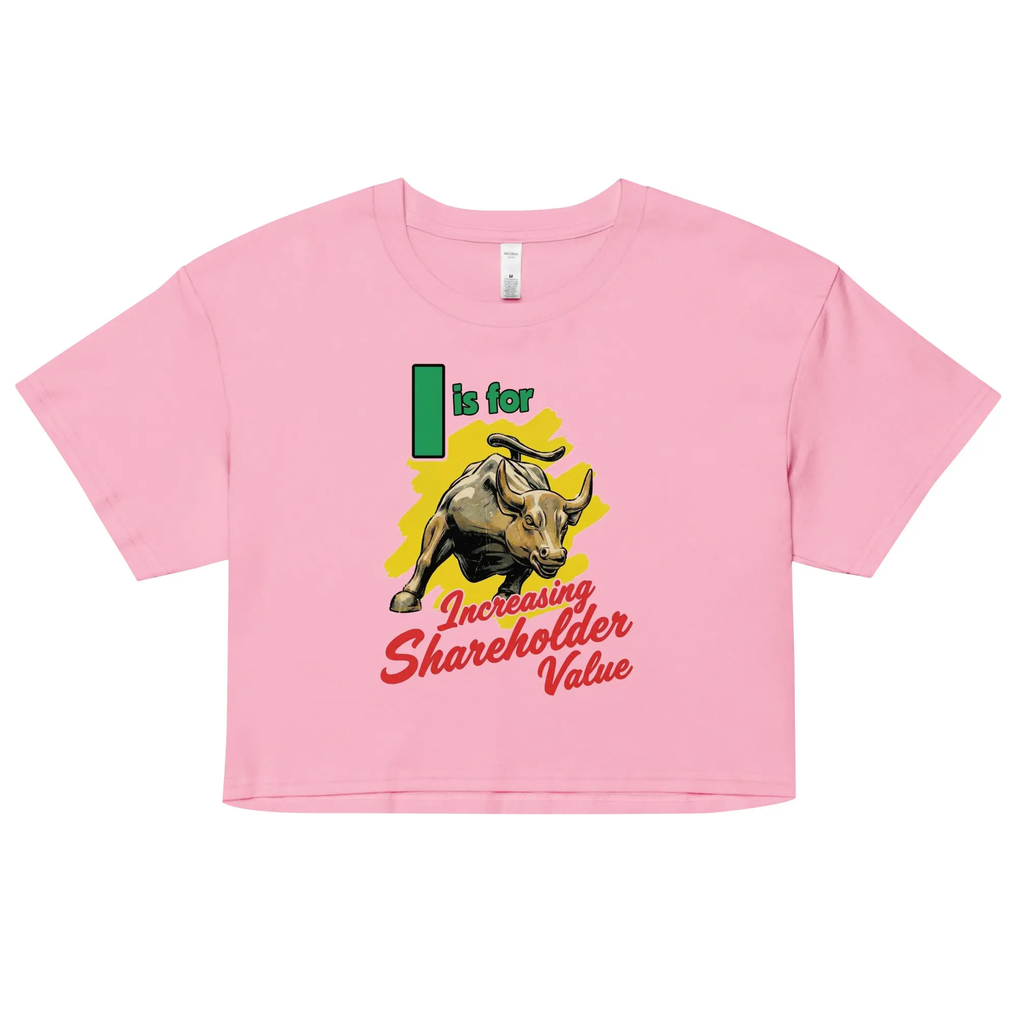 I is for increasing shareholder value crop top - Image 2