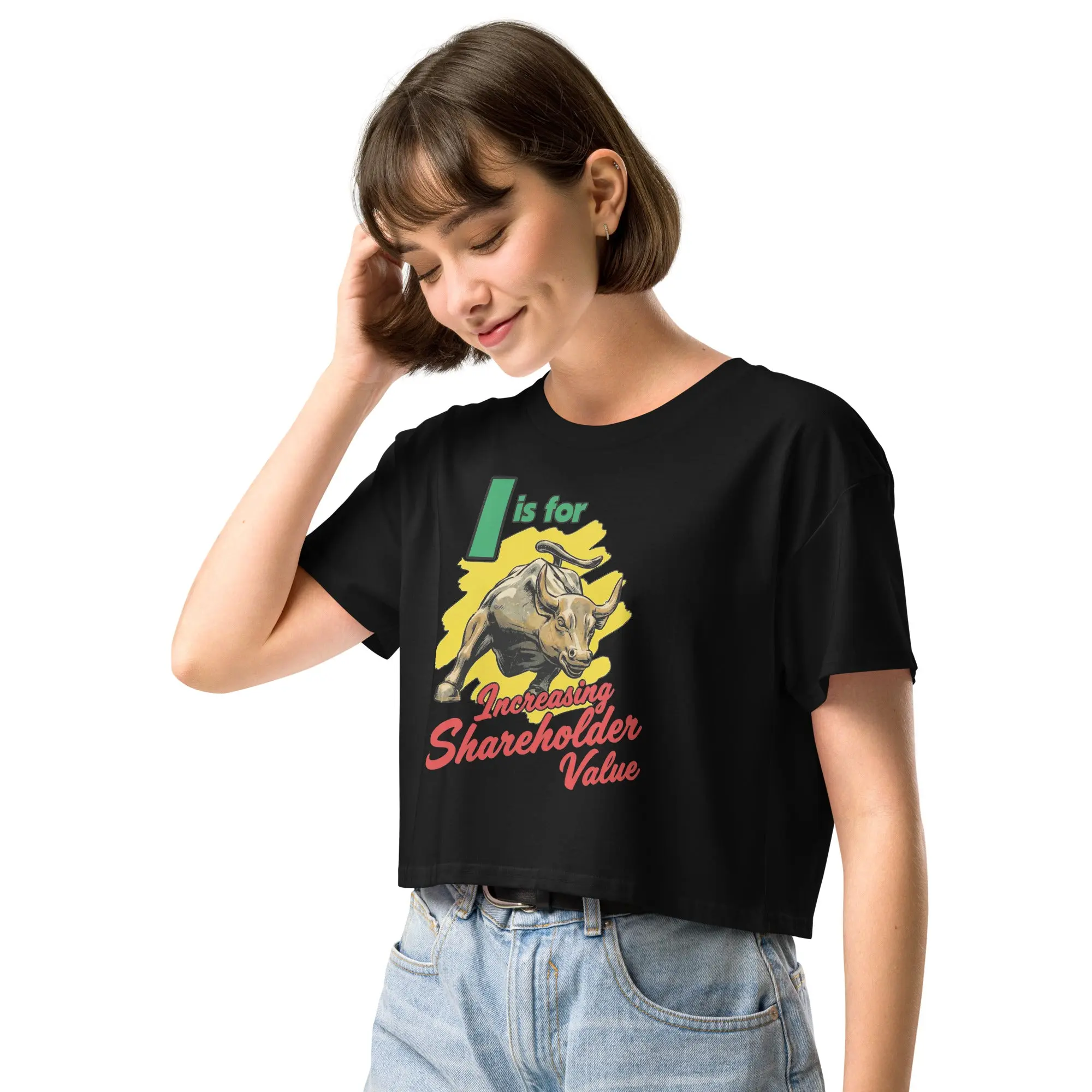 I is for increasing shareholder value crop top - Image 6