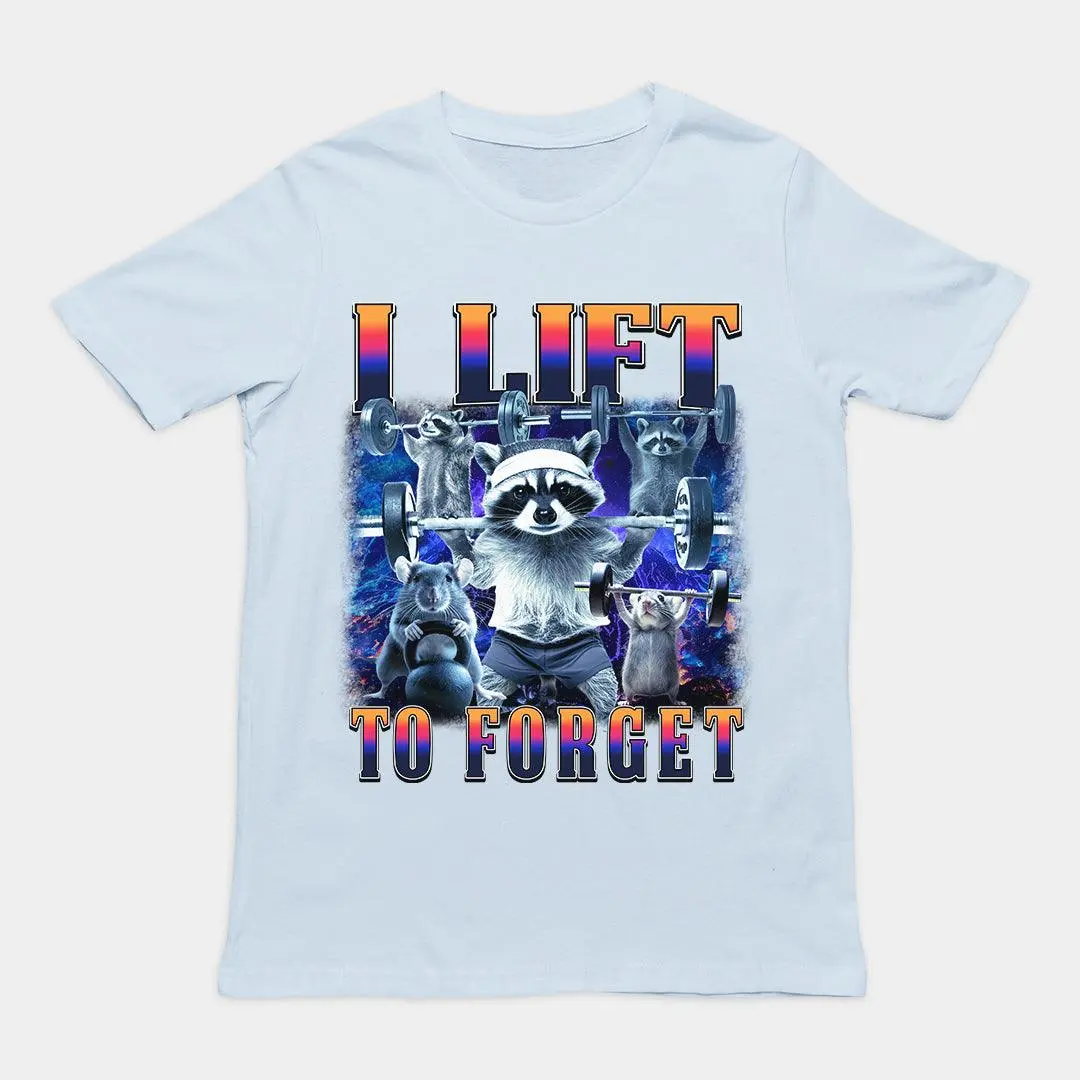 I Lift to Forget T-Shirt - Image 5