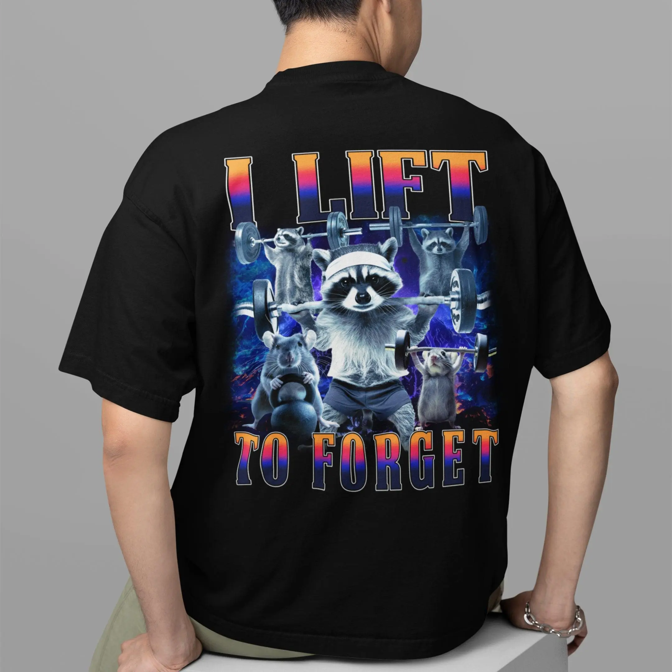 I Lift to Forget T-Shirt (backprint) - Image 7