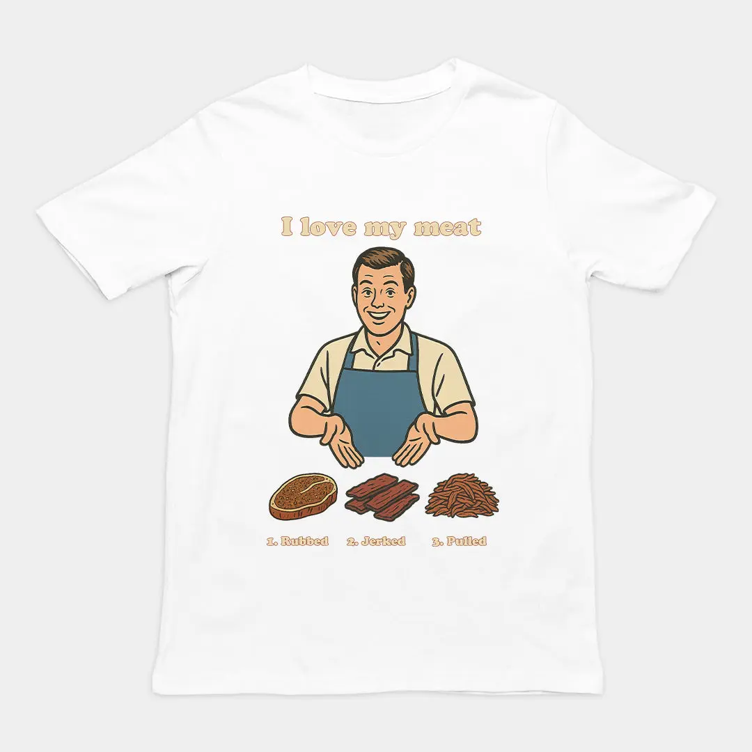 I like my meat rubbed jerked and pulled T-Shirt - Image 6