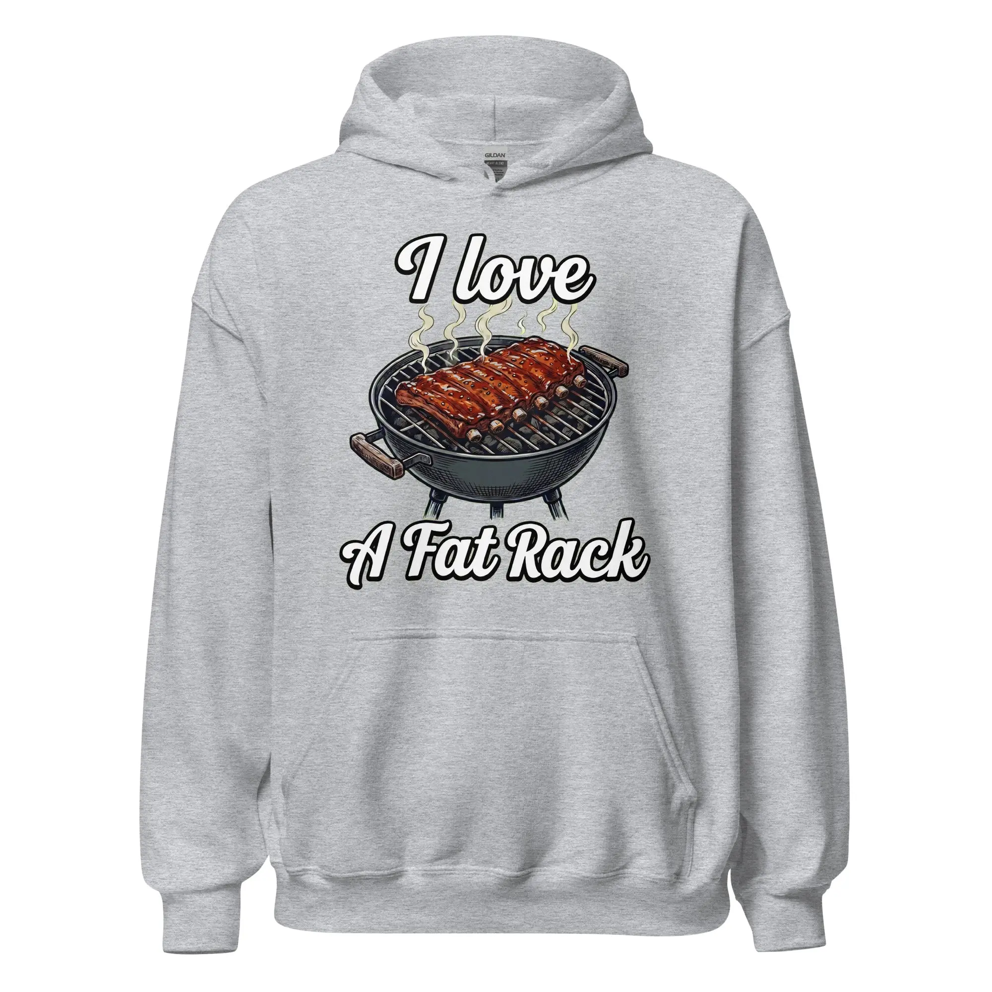 I love a fat rack (of BBQ ribs) Hoodie - Image 2