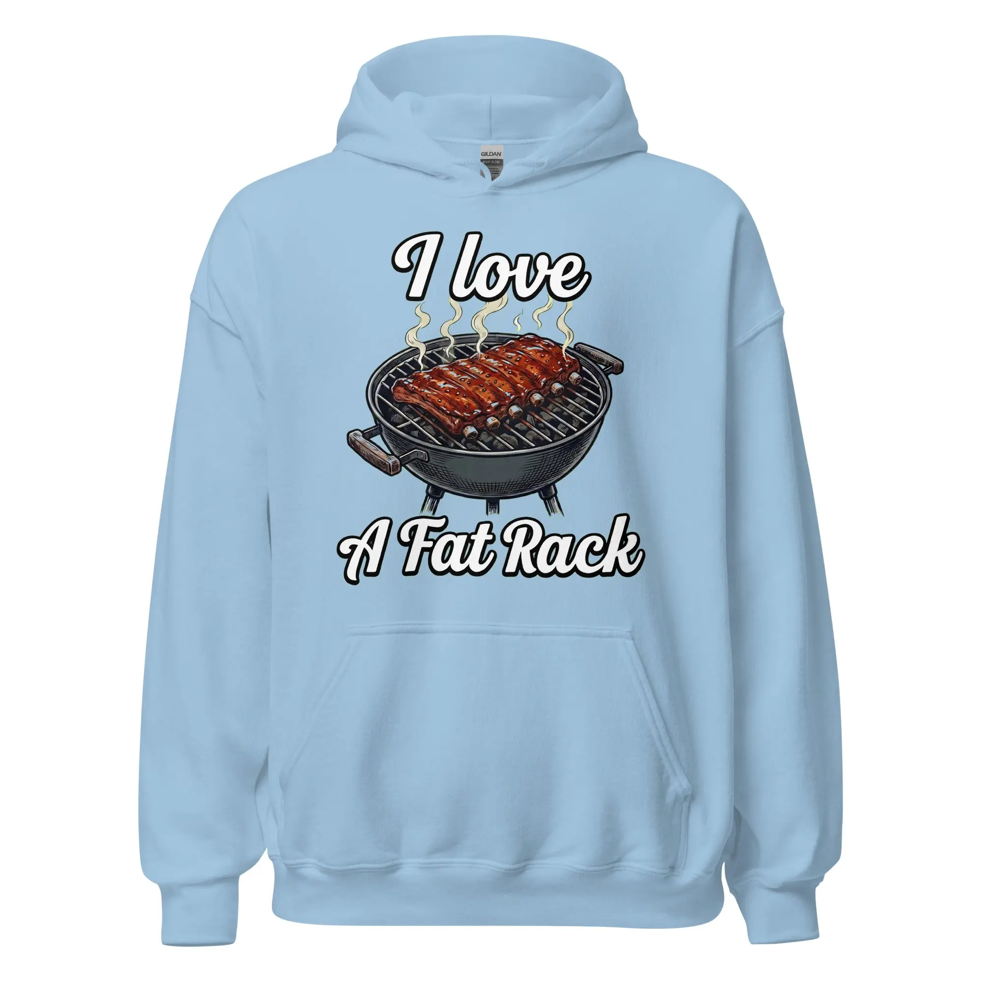 I love a fat rack (of BBQ ribs) Hoodie - Image 5