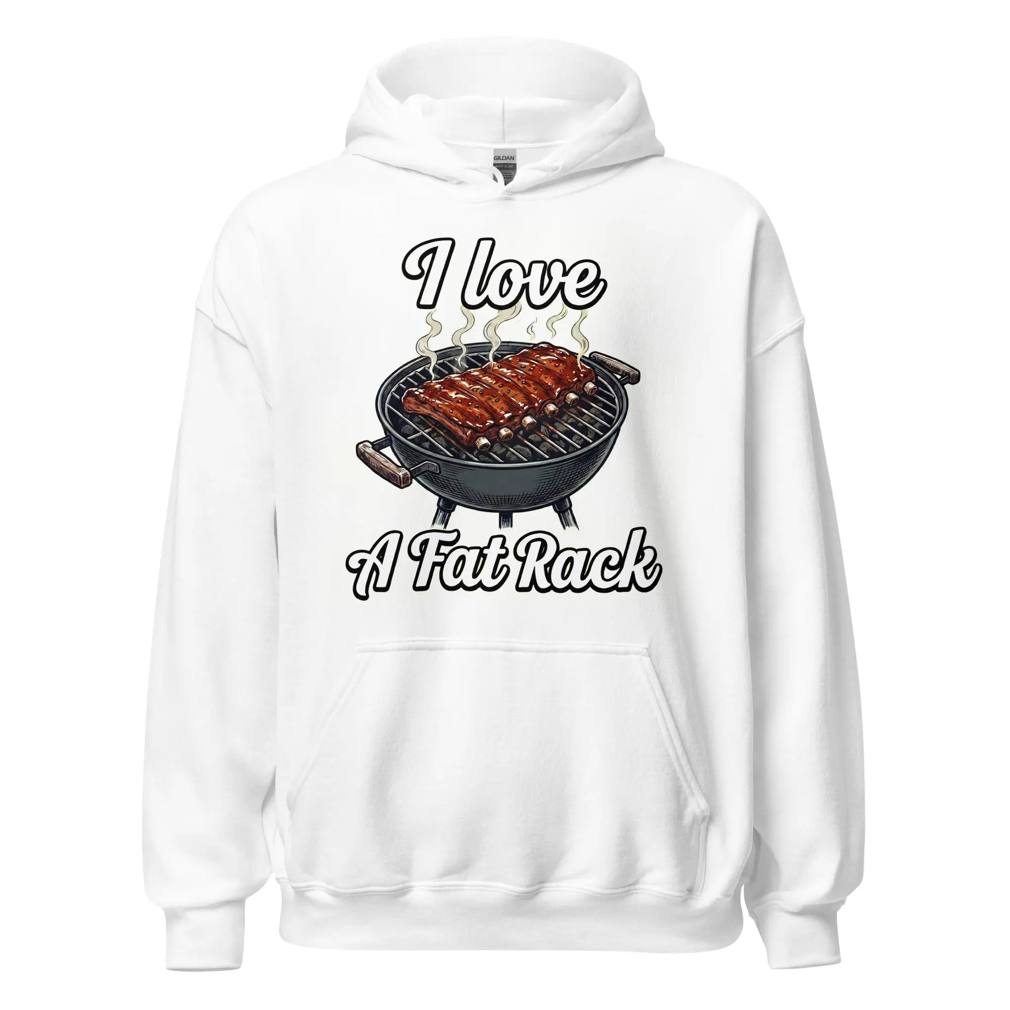 I love a fat rack (of BBQ ribs) Hoodie - Image 7