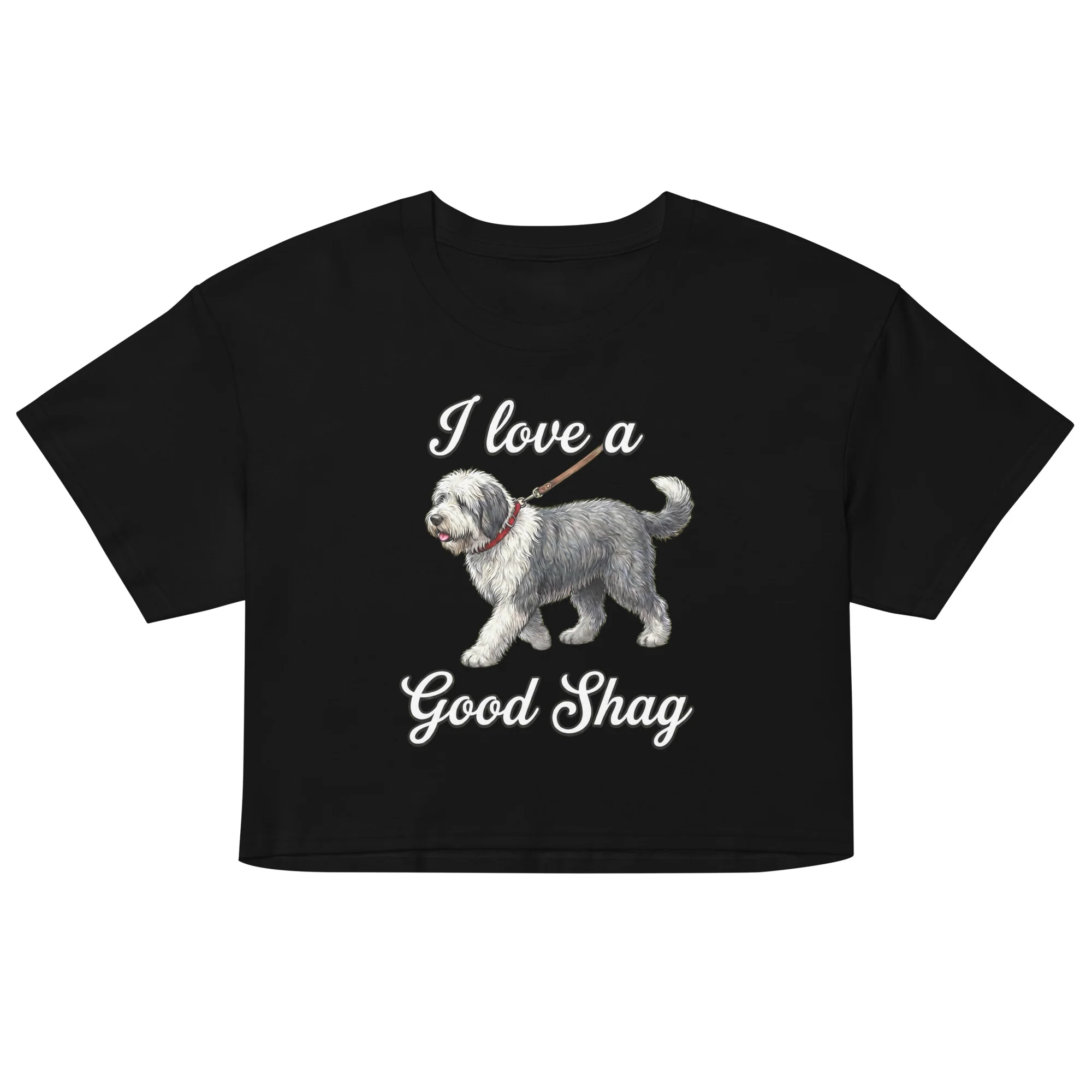 I love a good shag (shaggy dog) crop top