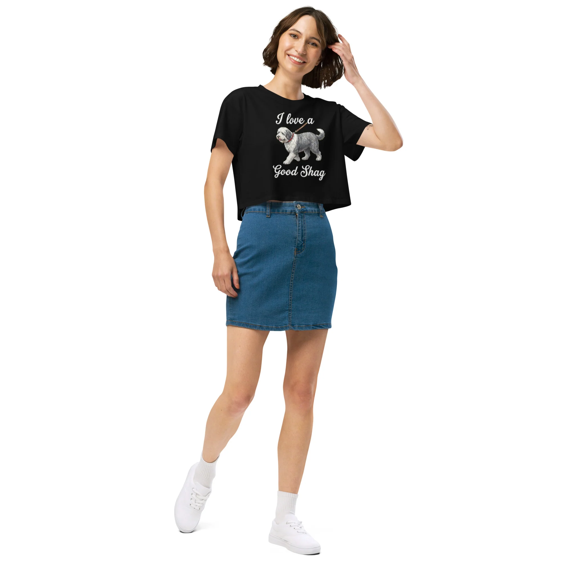 I love a good shag (shaggy dog) crop top - Image 6