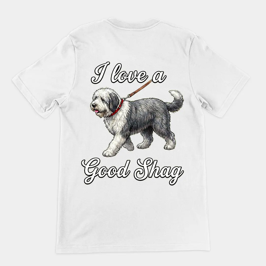 I love a good shag (shaggy dog) T-Shirt (backprint) - Image 6