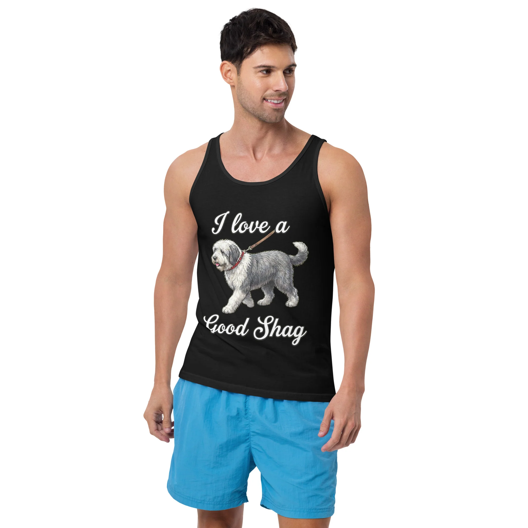 I love a good shag (shaggy dog) Tank Top - Image 4