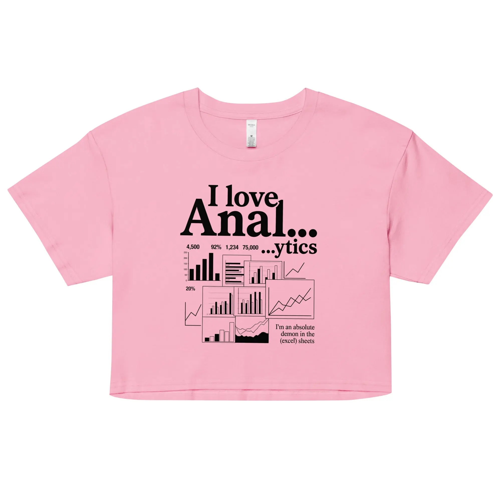 I love Anal...ytics crop top - Image 2