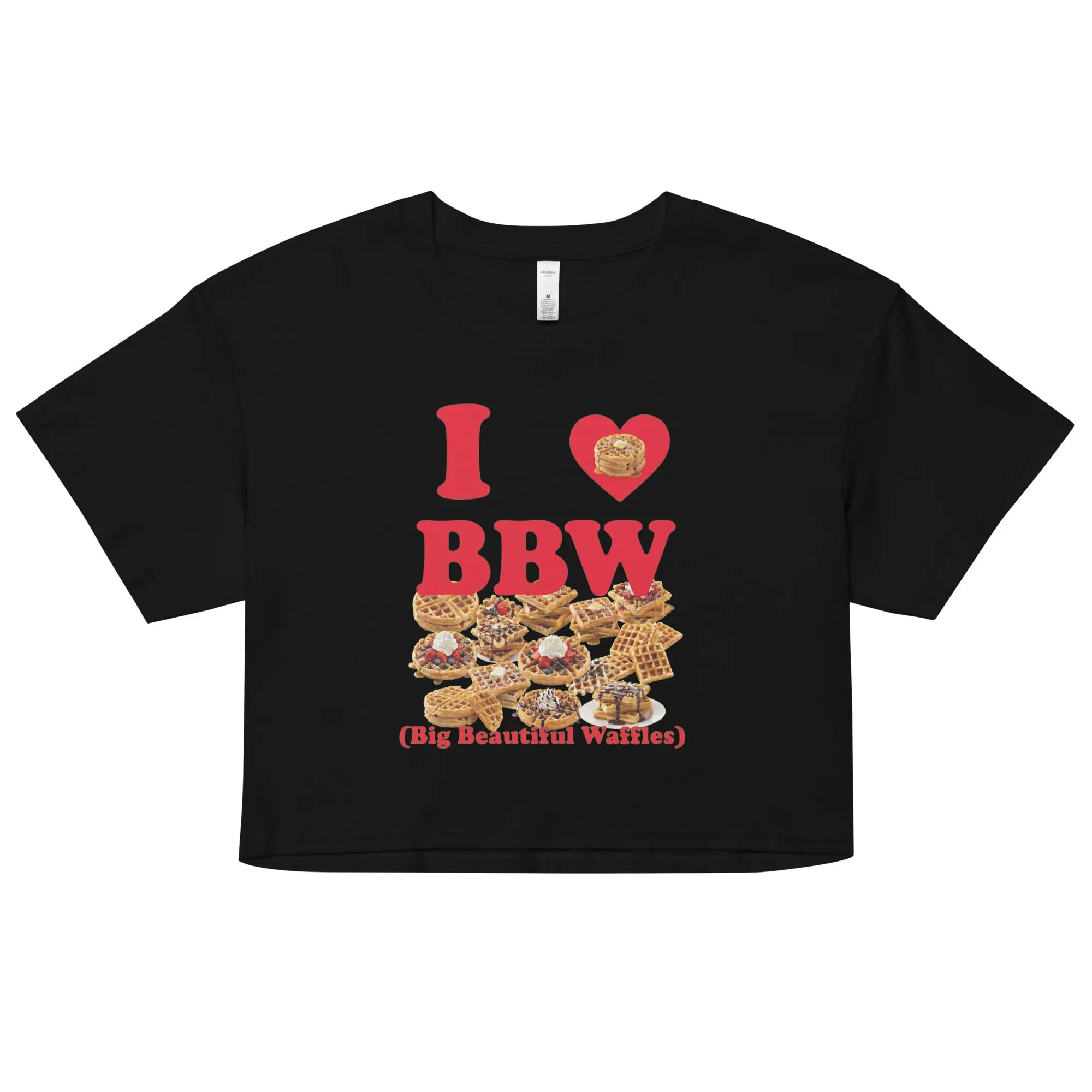 I love BBW (Big Beautiful Waffles) crop top