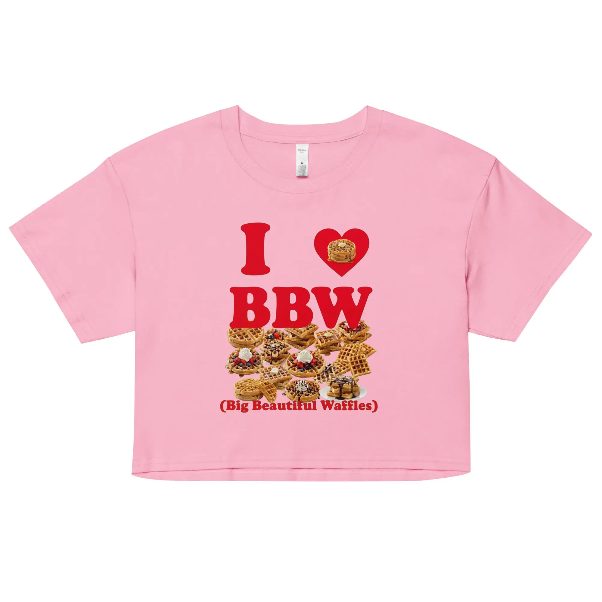 I love BBW (Big Beautiful Waffles) crop top - Image 2