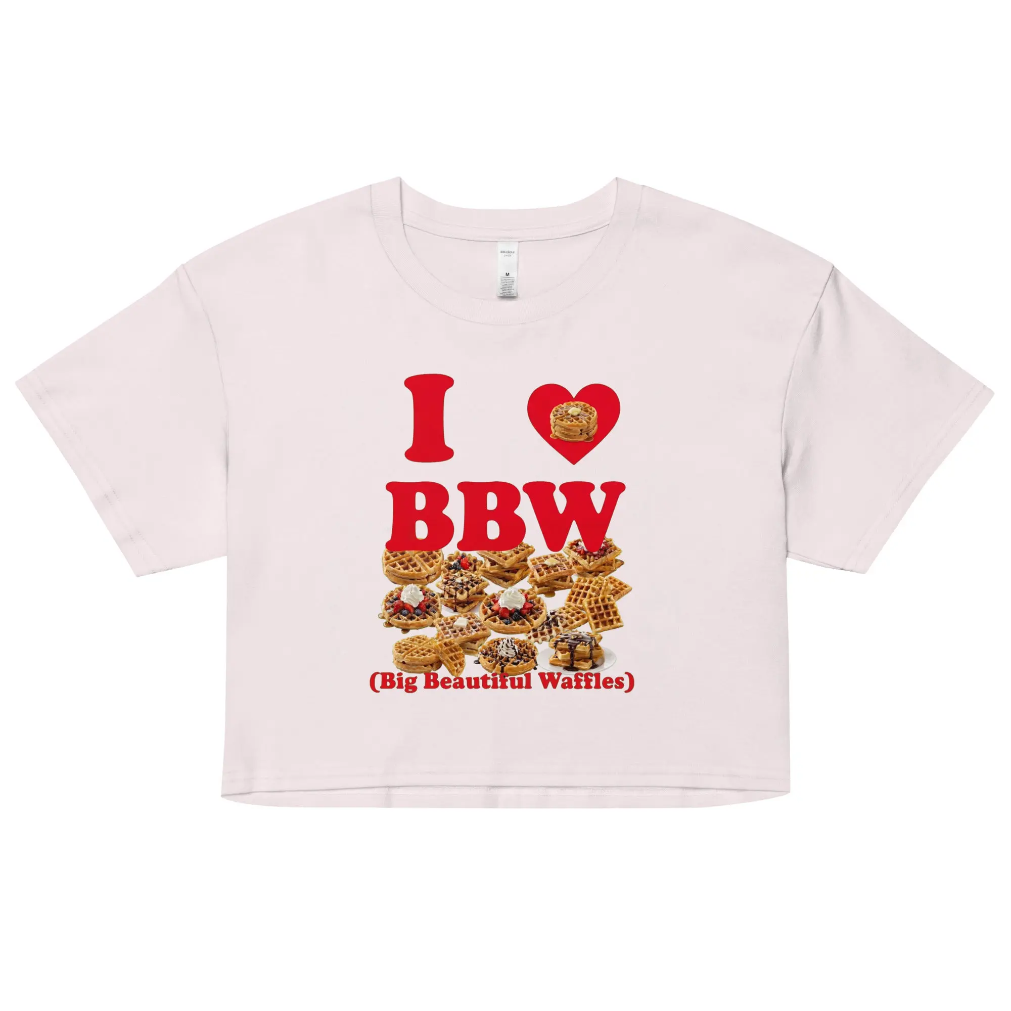 I love BBW (Big Beautiful Waffles) crop top - Image 4