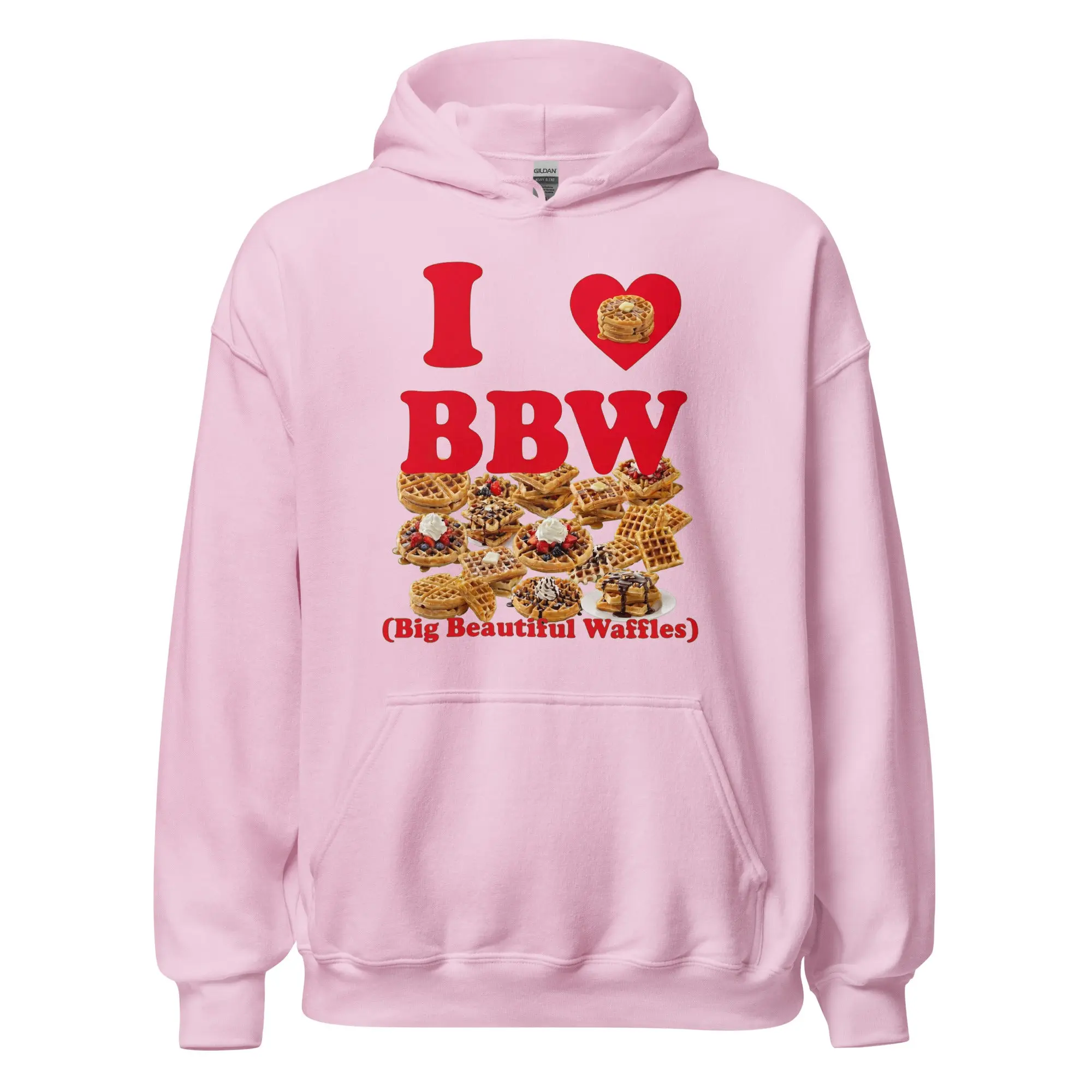 I love BBW (Big Beautiful Waffles) Hoodie - Image 6