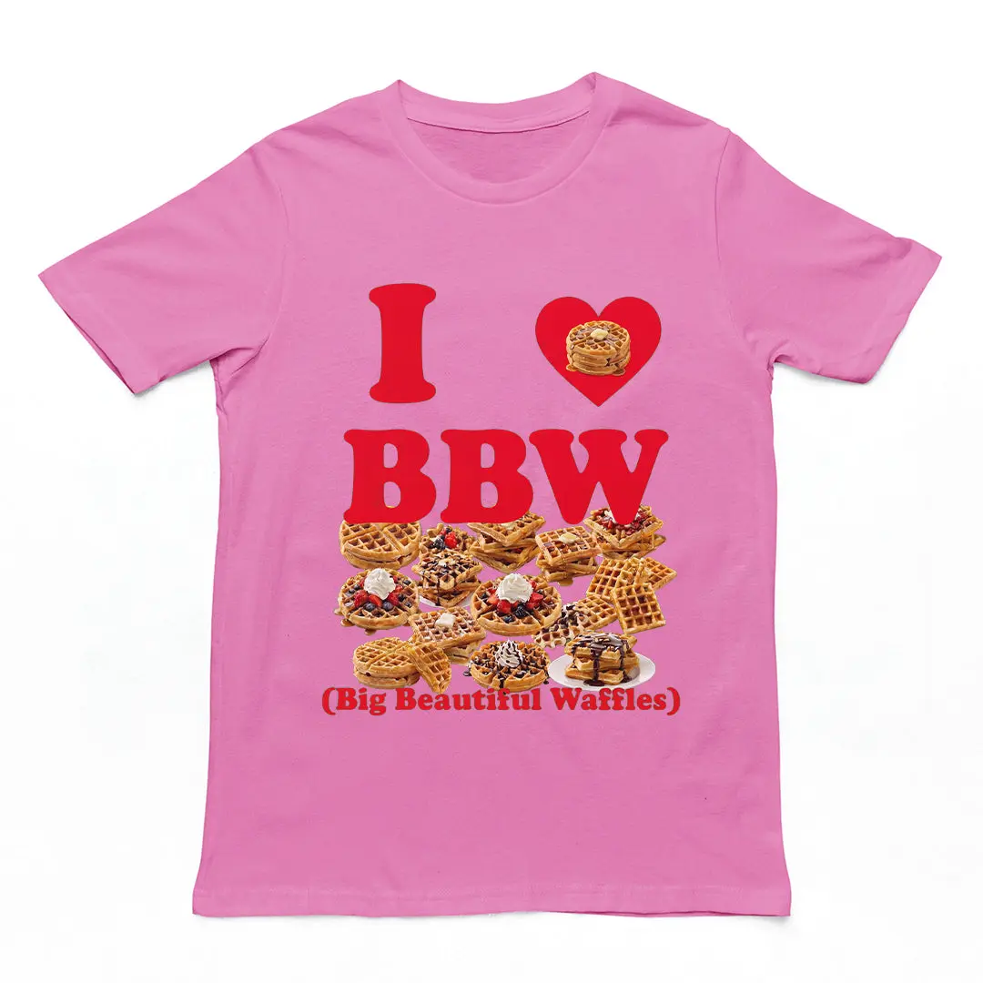 I love BBW (Big Beautiful Waffles) T-Shirt - Image 2
