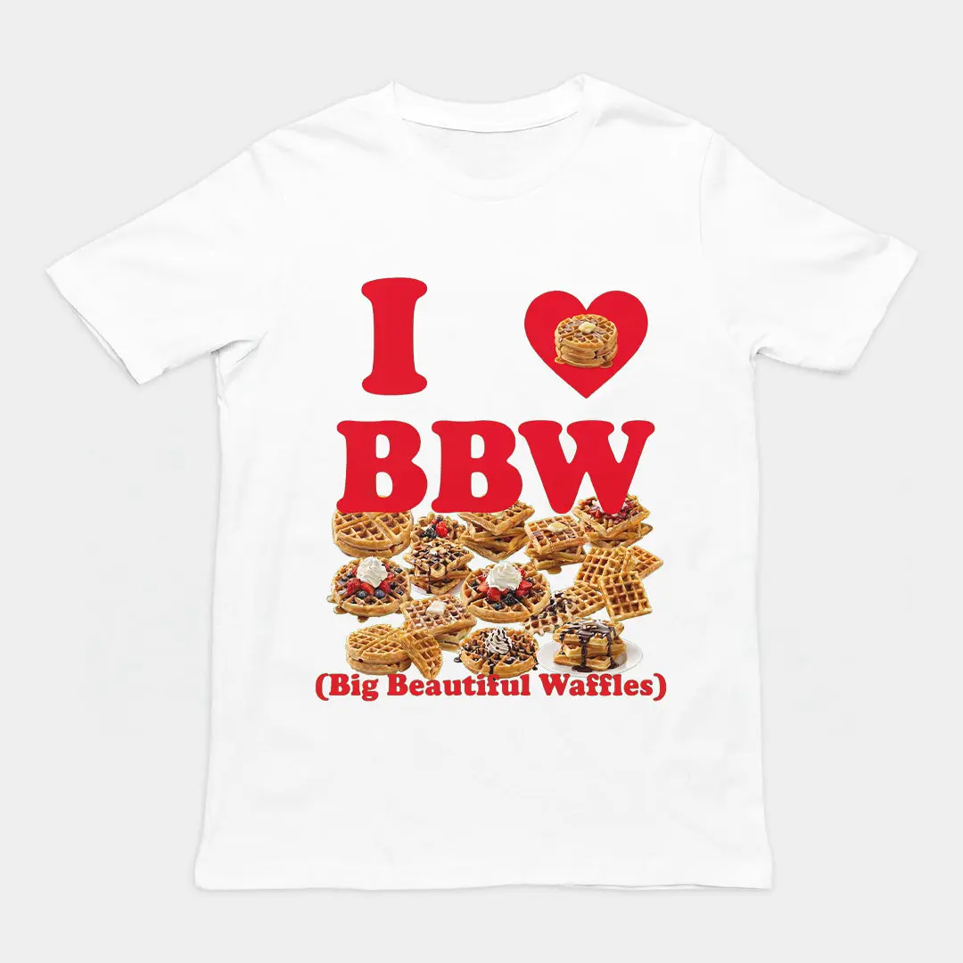 I love BBW (Big Beautiful Waffles) T-Shirt - Image 6