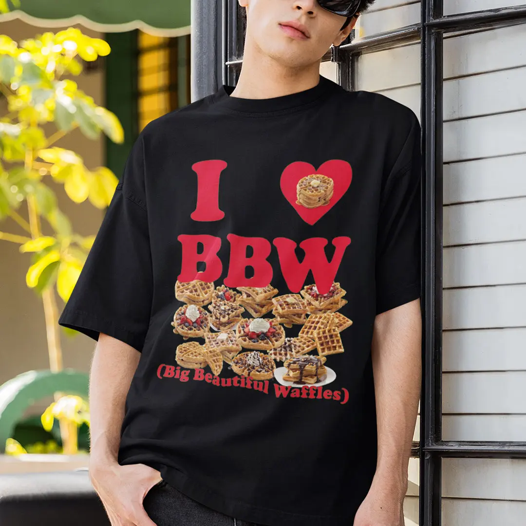 I love BBW (Big Beautiful Waffles) T-Shirt - Image 7