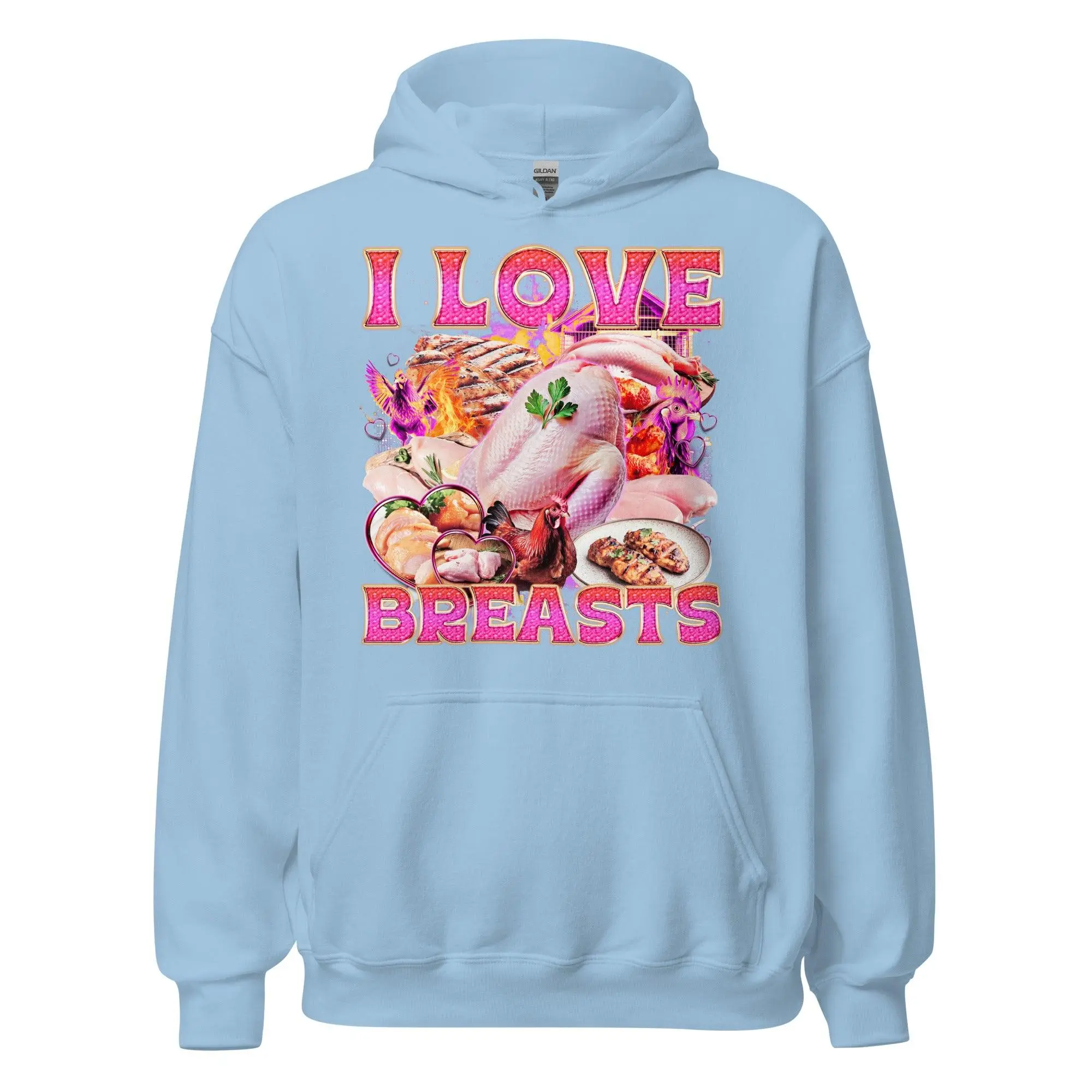 I Love Breasts Hoodie - Image 5