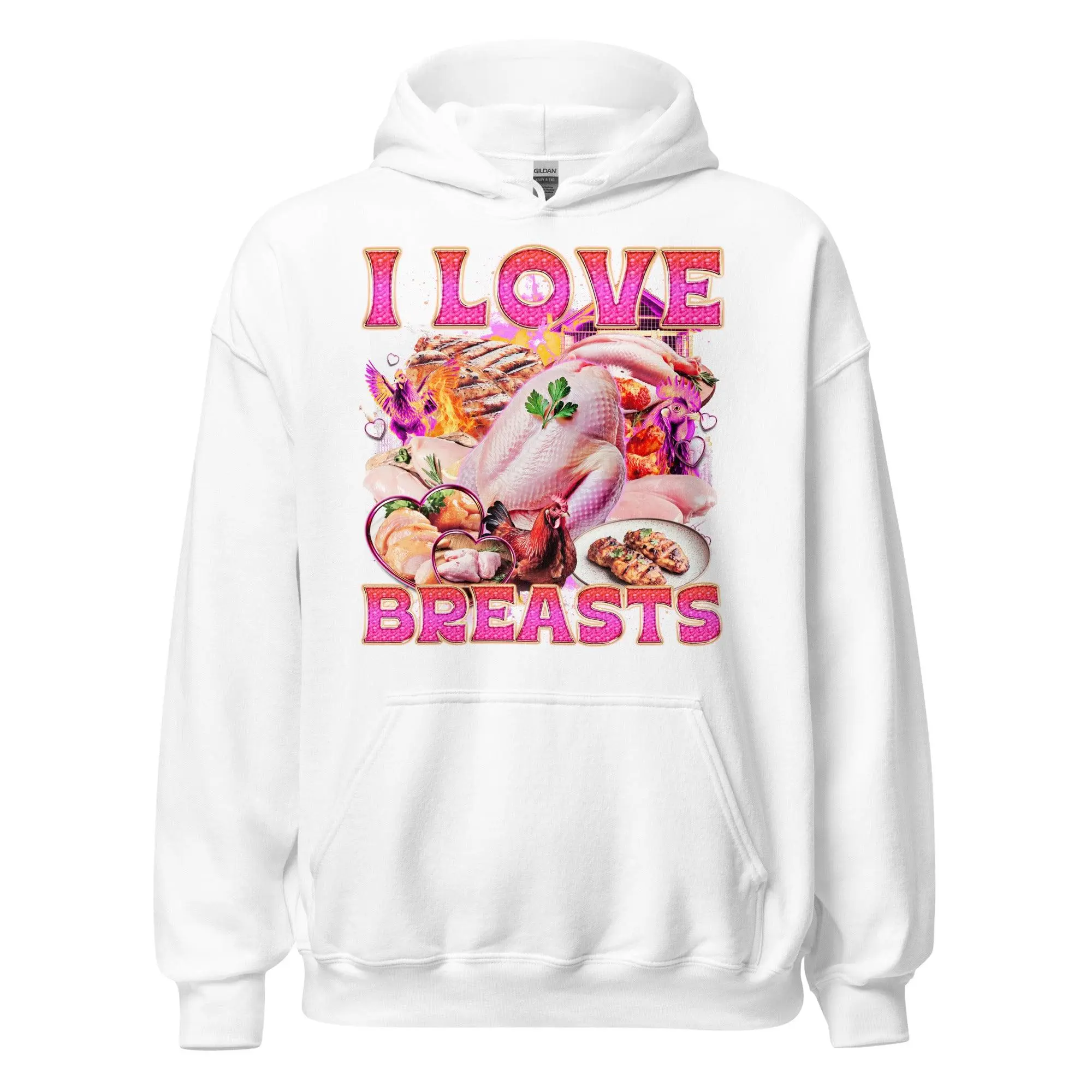 I Love Breasts Hoodie - Image 7