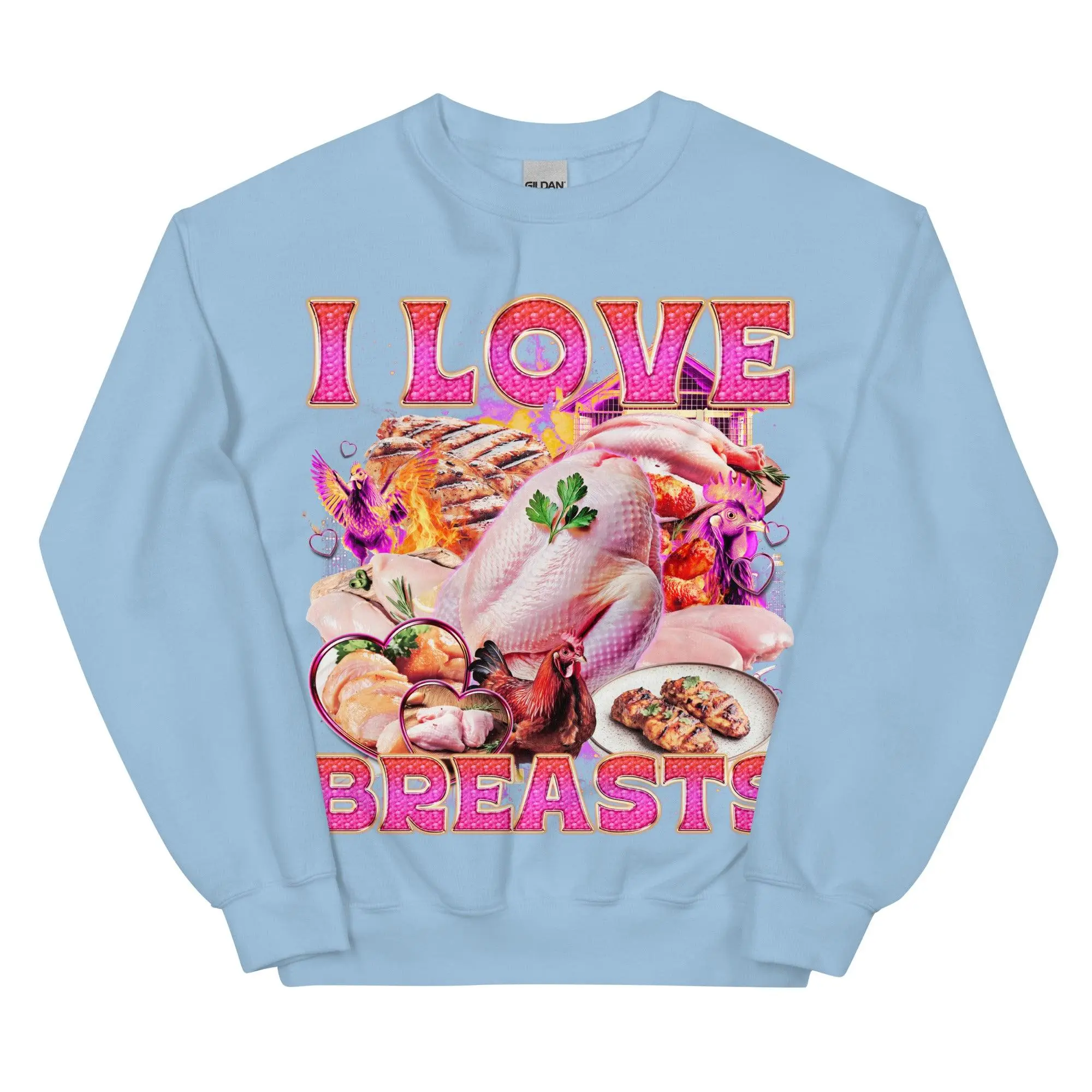 I Love Breasts sweatshirt - Image 6