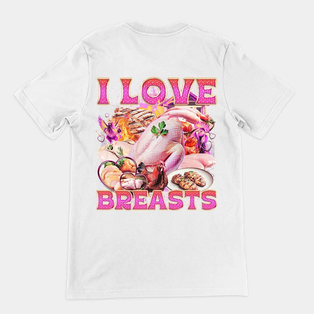 I Love Breasts T-Shirt (backprint) - Image 6