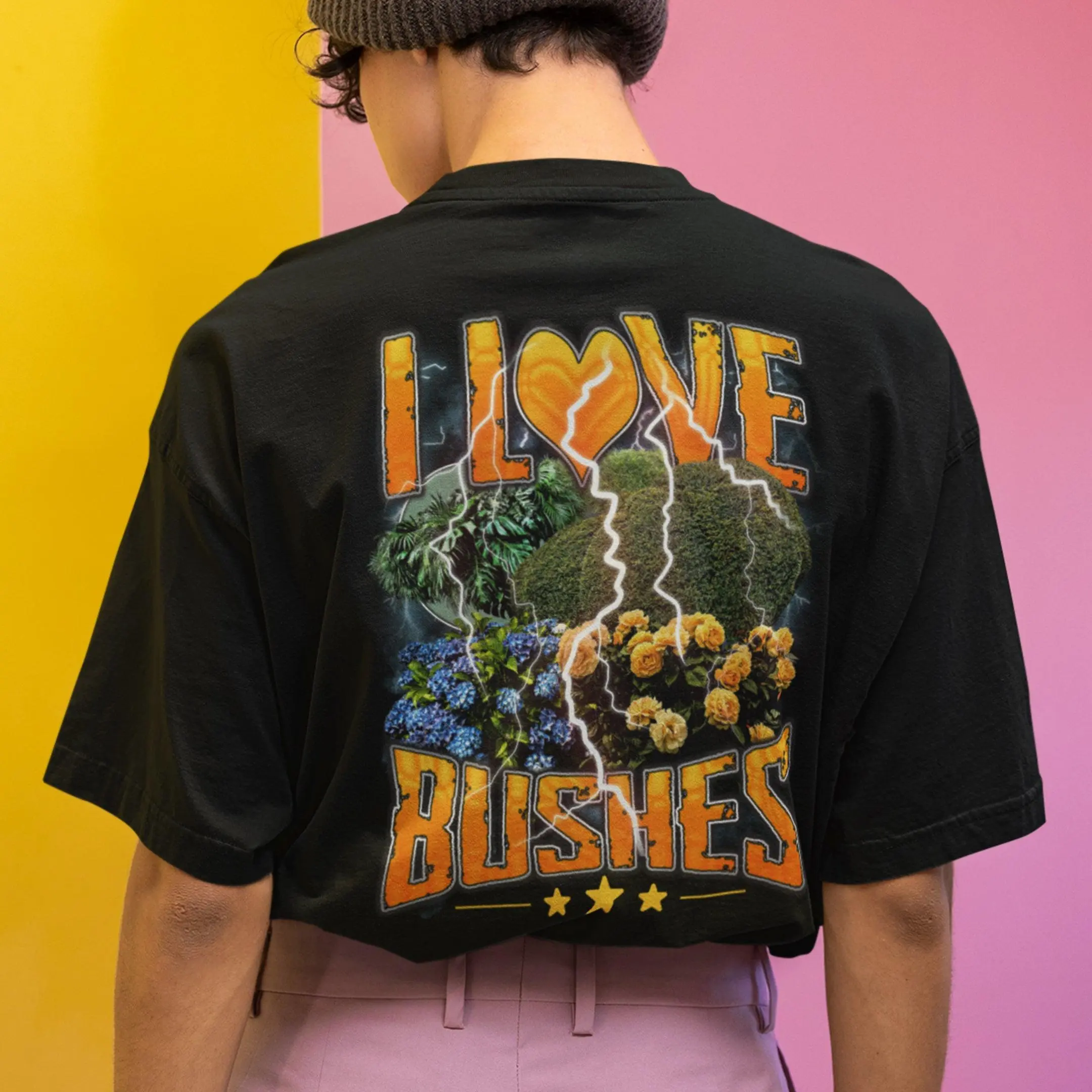 I love bushes T-Shirt (backprint) - Image 7