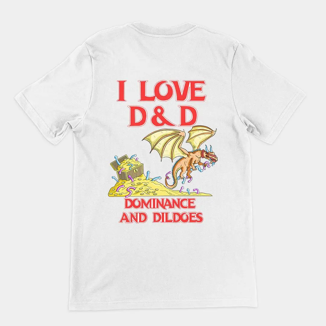 I Love D&D (Dominance and Dildoes) t-shirt (backprint) - Image 6