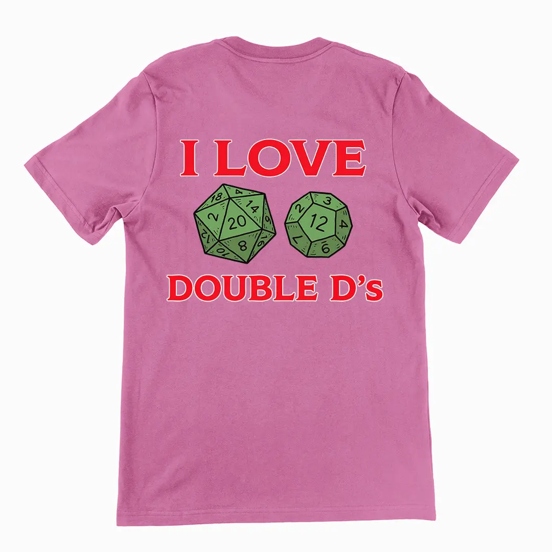 I love Double D's (Dungeon and Dragons) T-Shirt (backprint) - Image 2