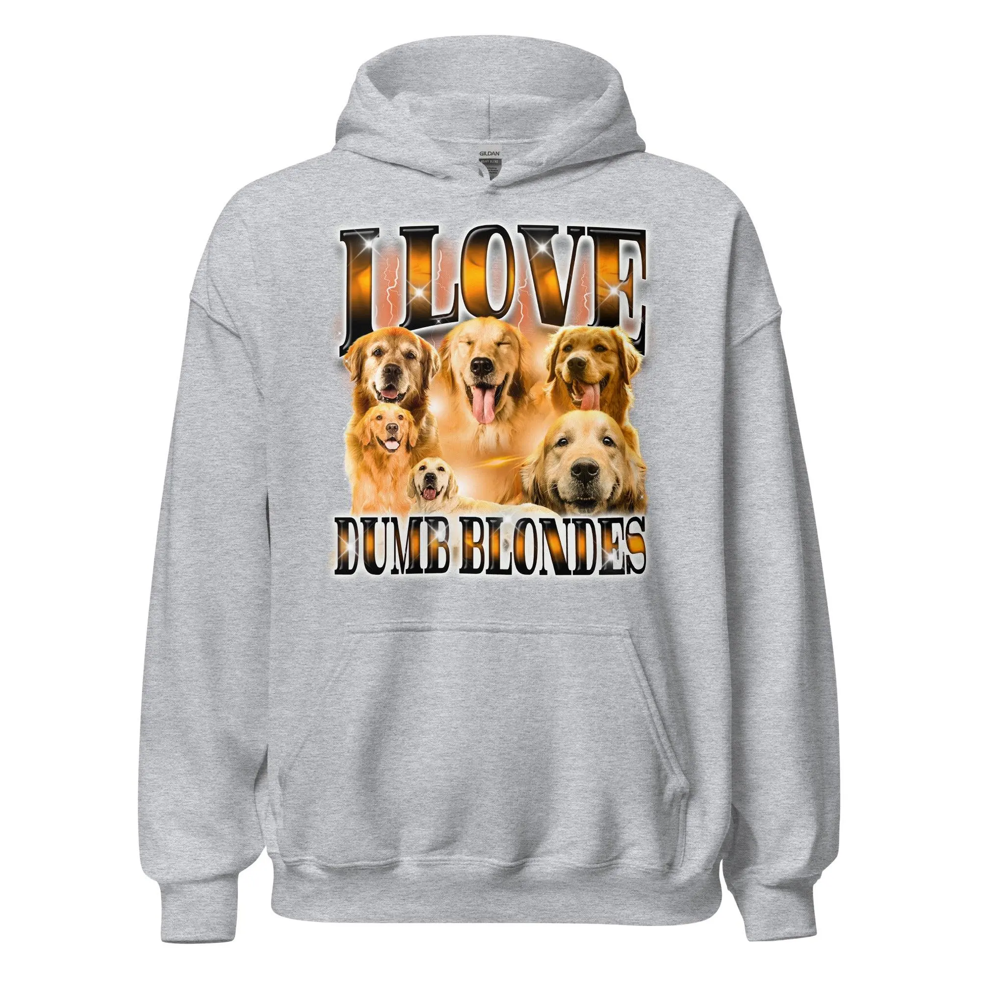 I Love Dumb Blondes Hoodie - Image 2