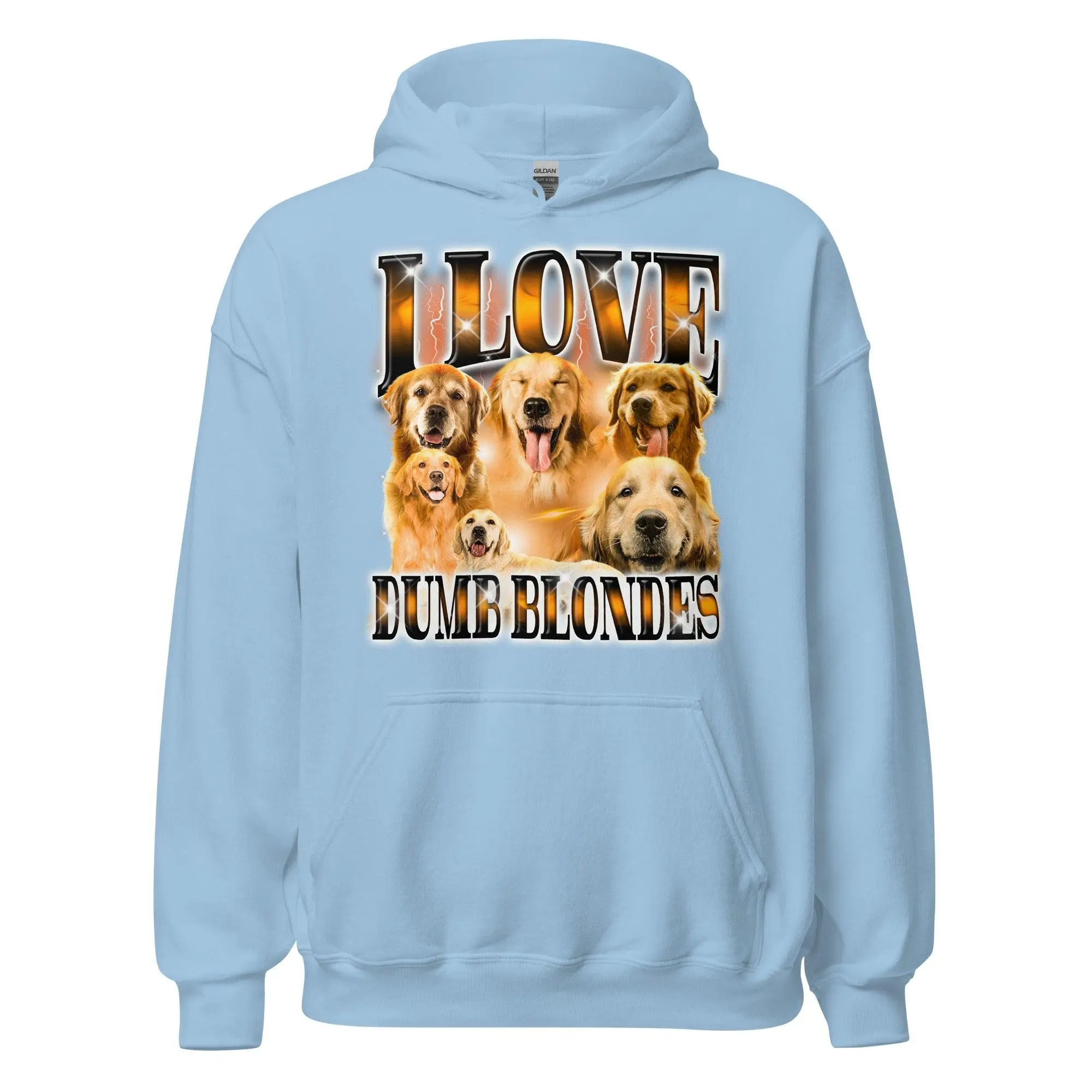 I Love Dumb Blondes Hoodie - Image 5