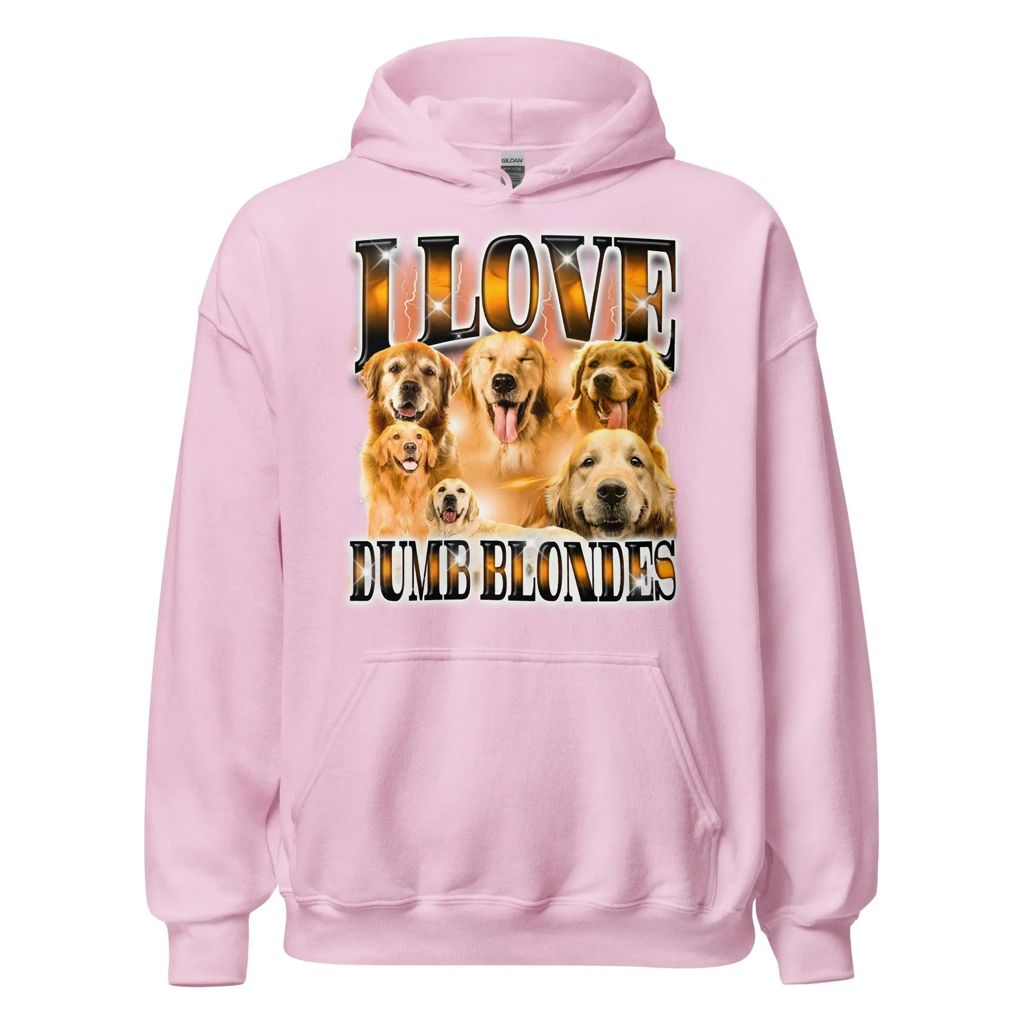 I Love Dumb Blondes Hoodie - Image 6