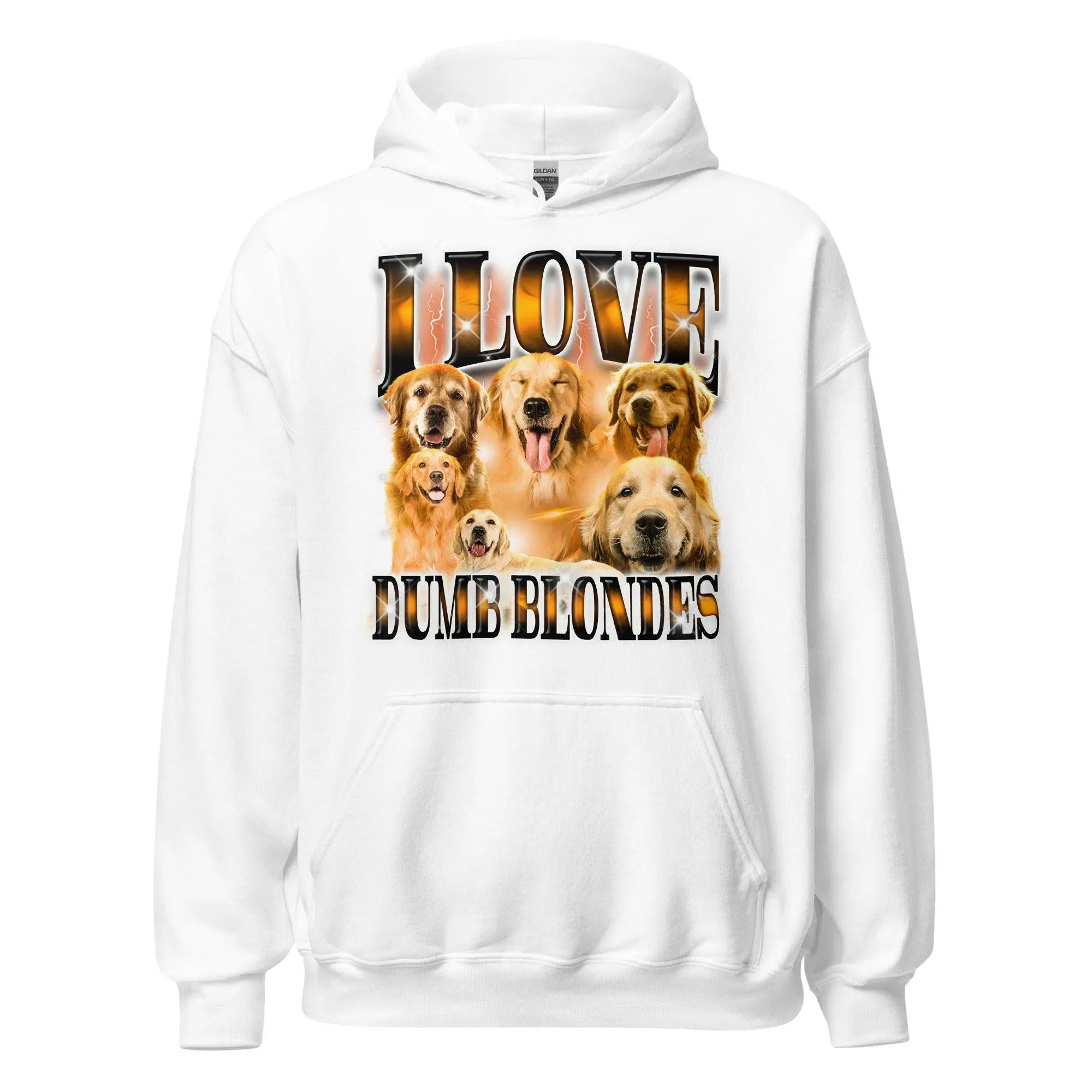 I Love Dumb Blondes Hoodie - Image 7
