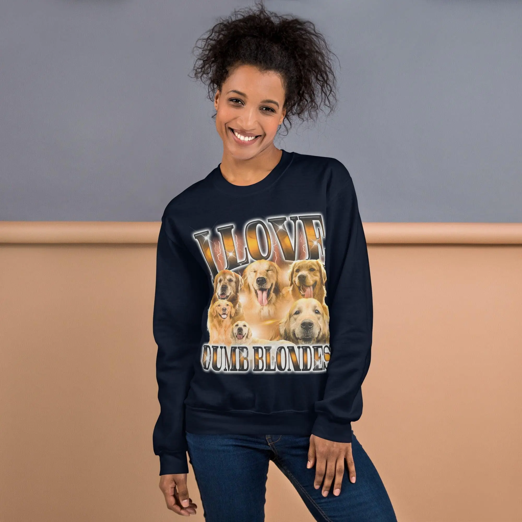 I Love Dumb Blondes Sweatshirt - Image 10