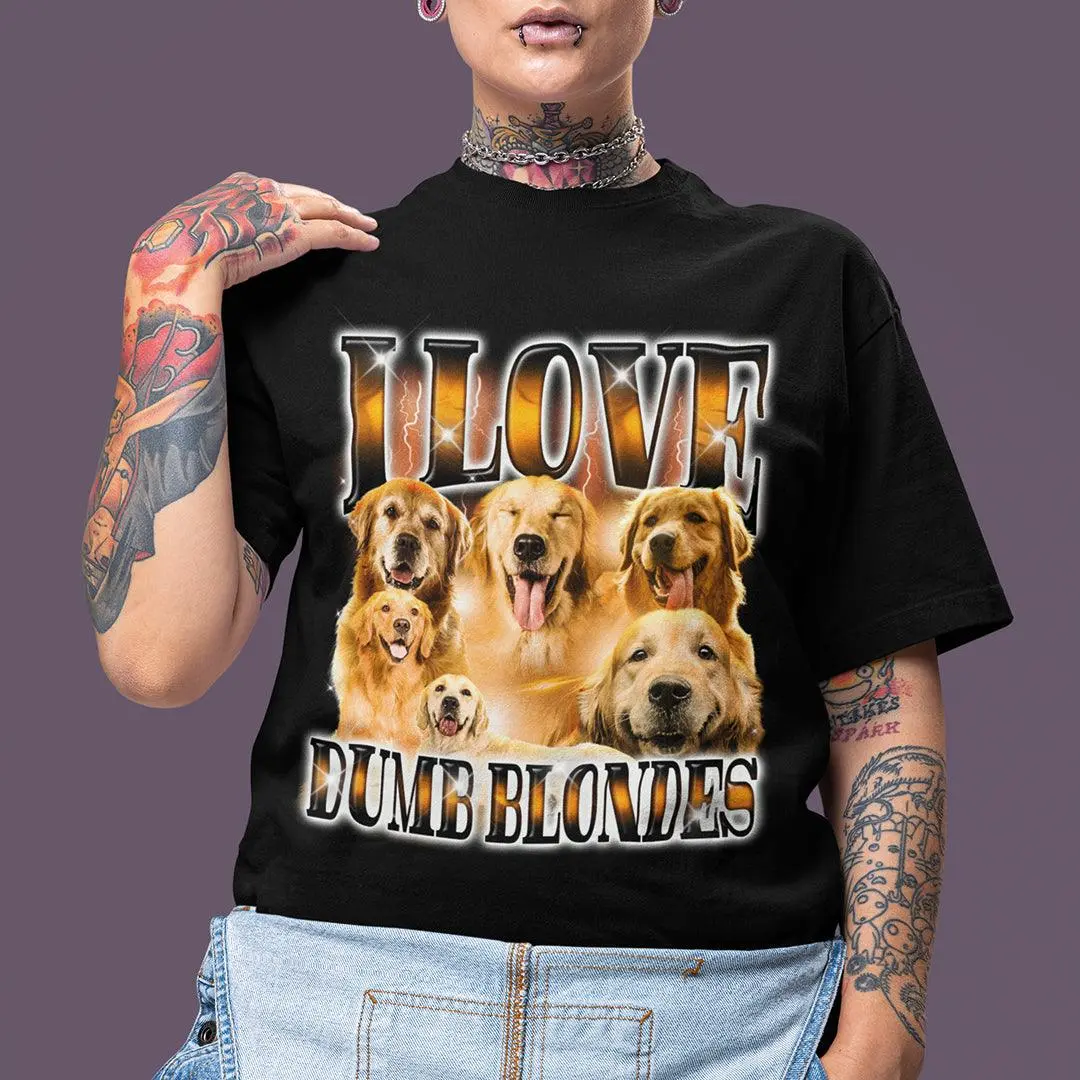 I Love Dumb Blondes t-shirt - Image 7