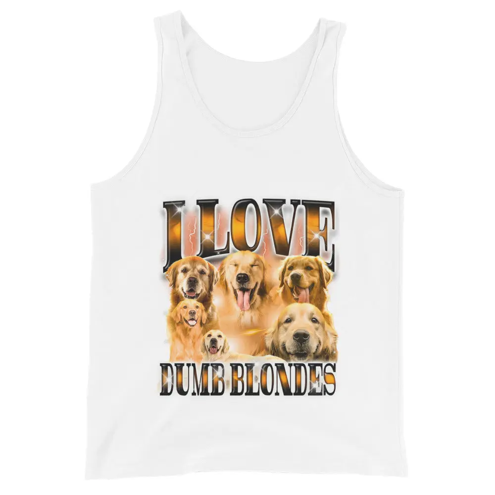 I Love Dumb Blondes Tank Top - Image 2
