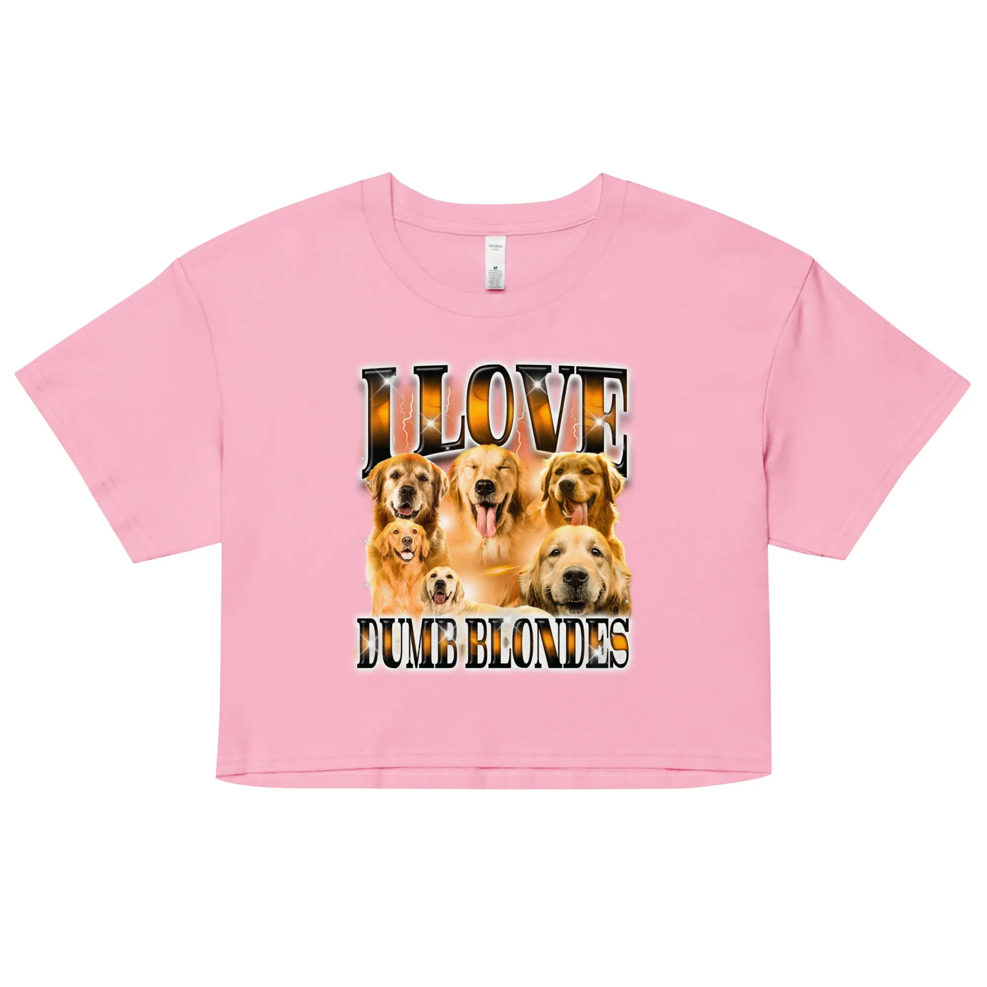 I Love Dumb Blondes Women’s crop top - Image 2