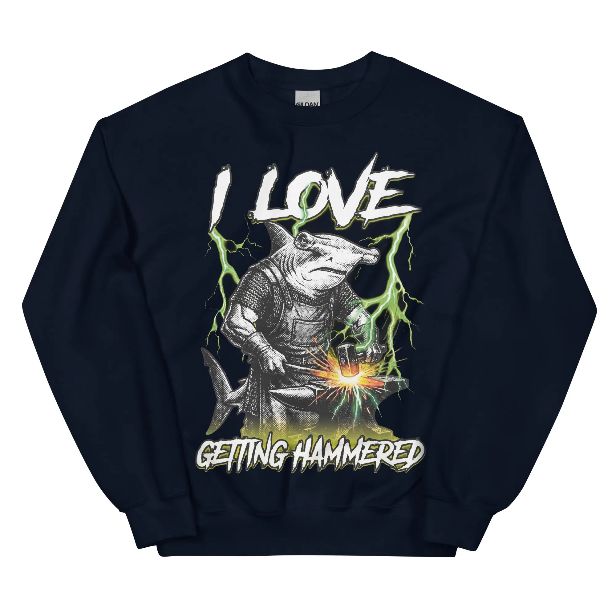 I love getting hammered sweatshirt - Image 2