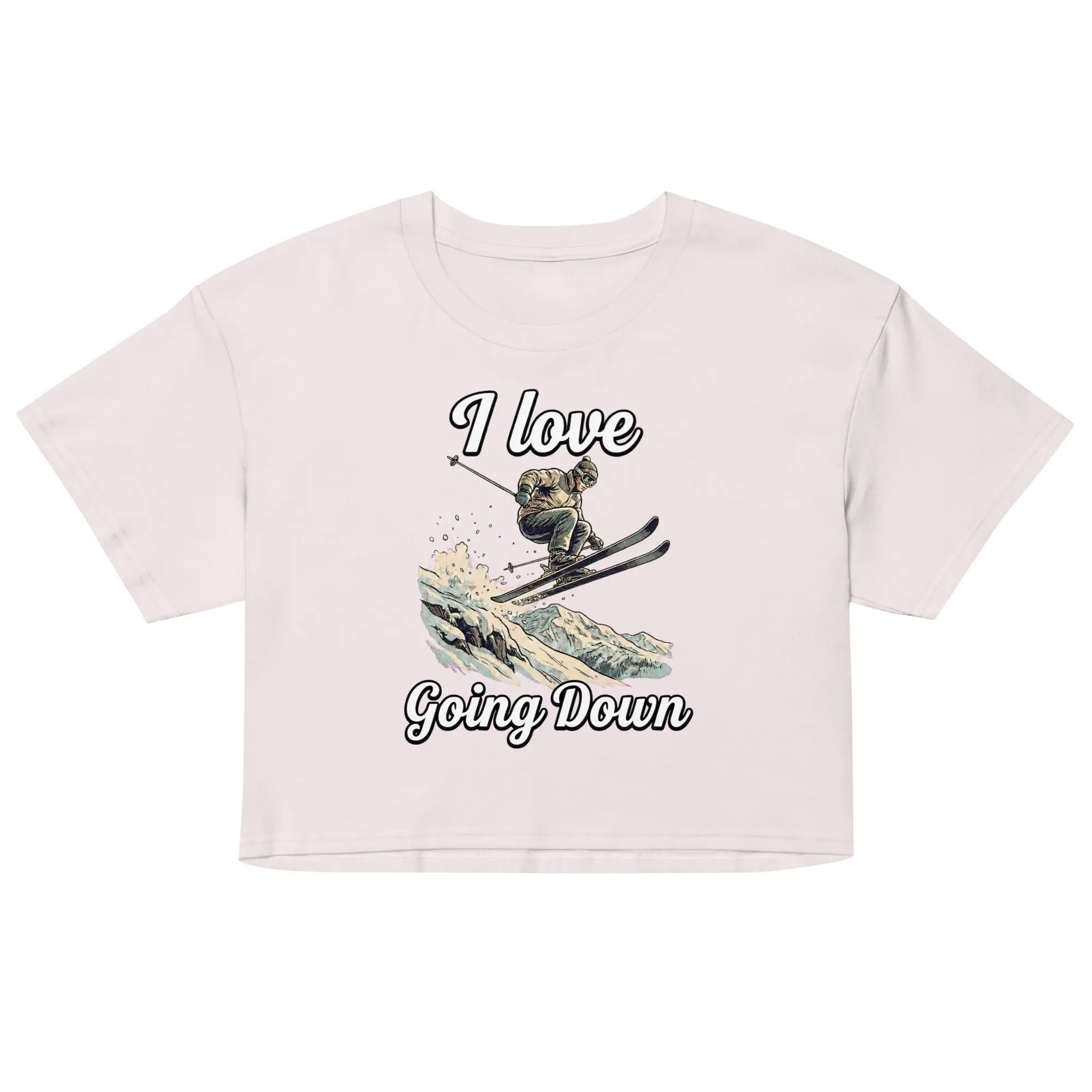 I love going down (skiing) crop top - Image 4
