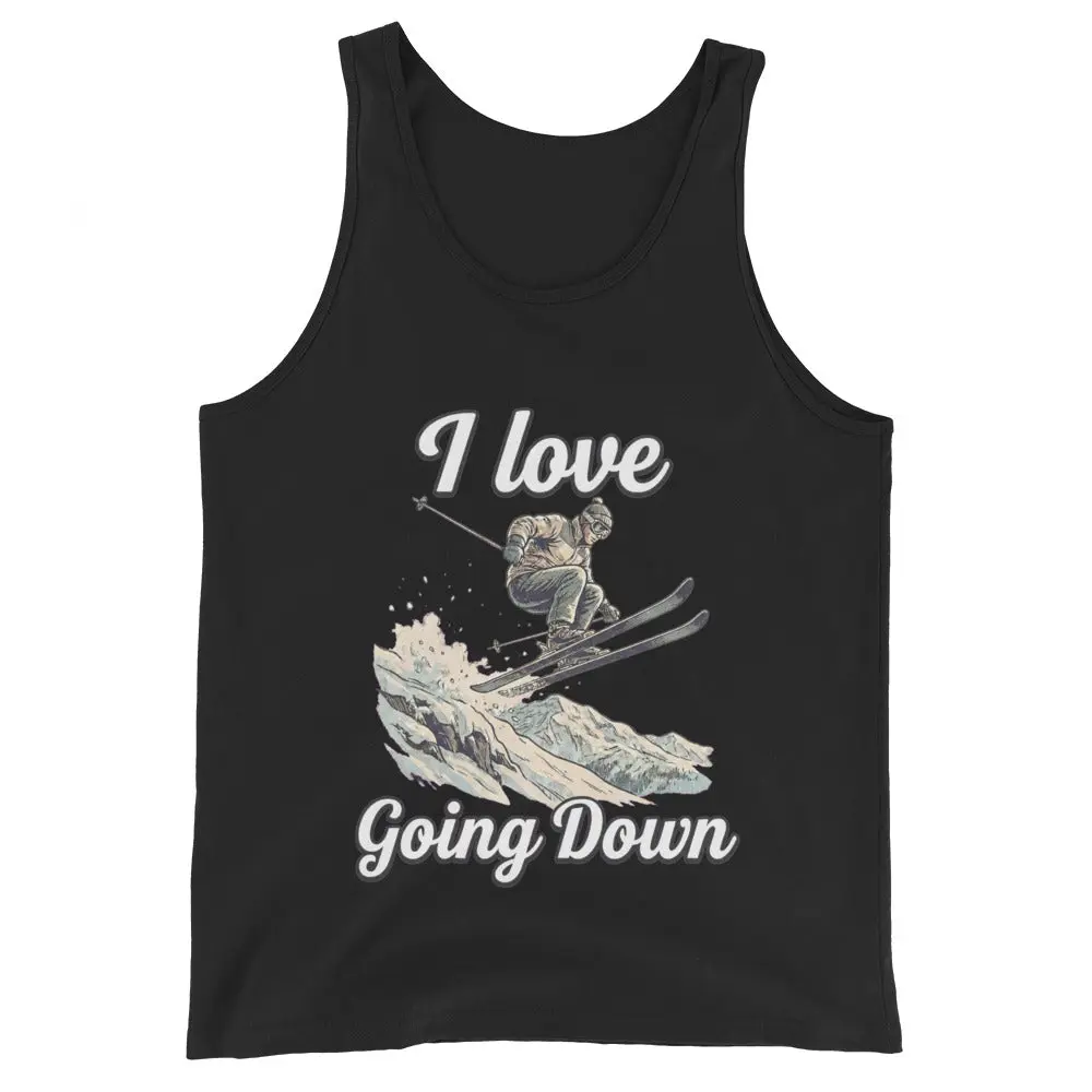 I love going down (skiing) Tank Top