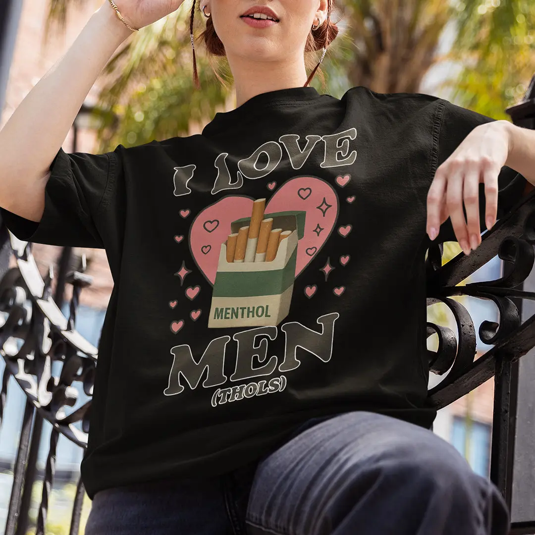 I love men (menthols) T-Shirt - Image 7