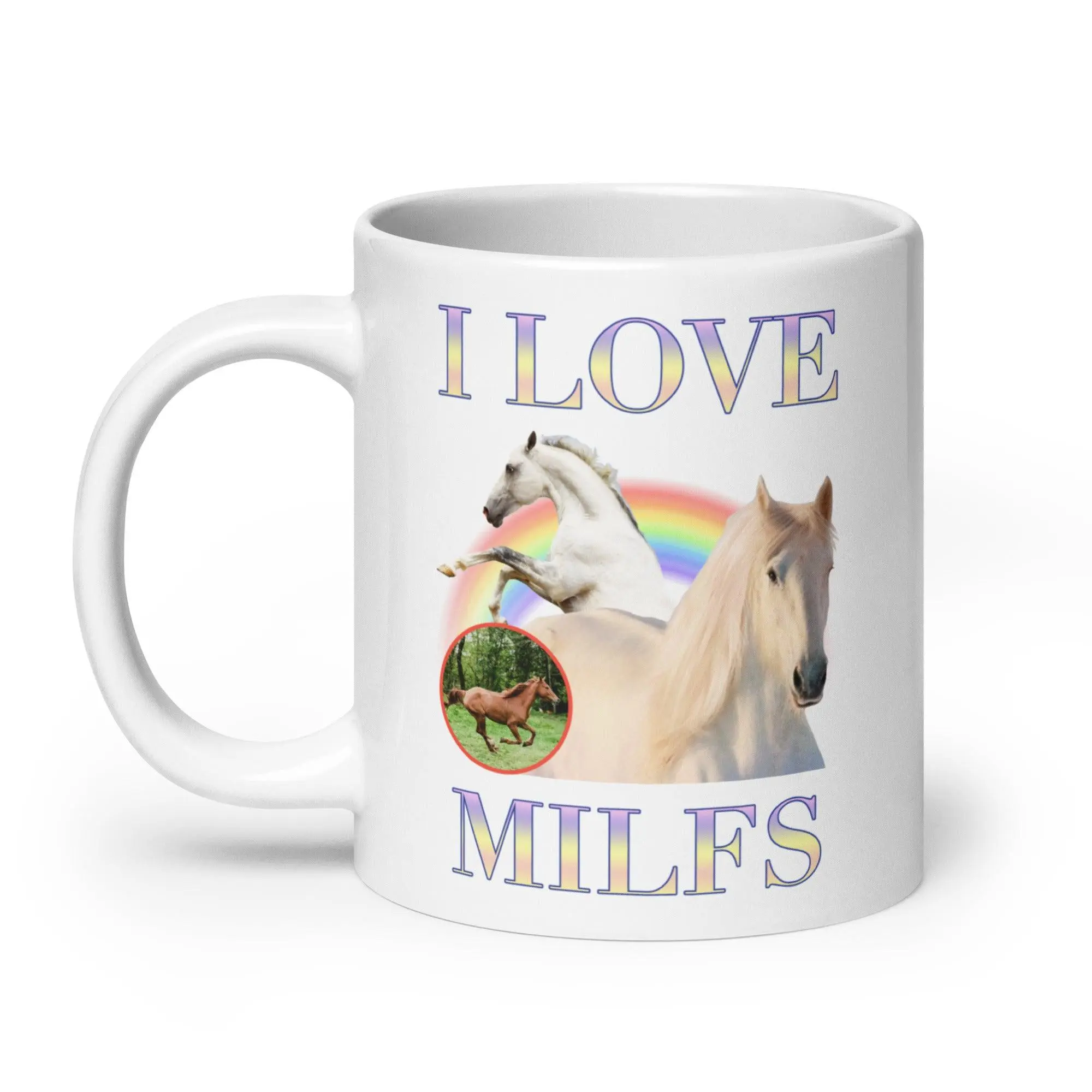 I Love Milfs White glossy mug - Image 10
