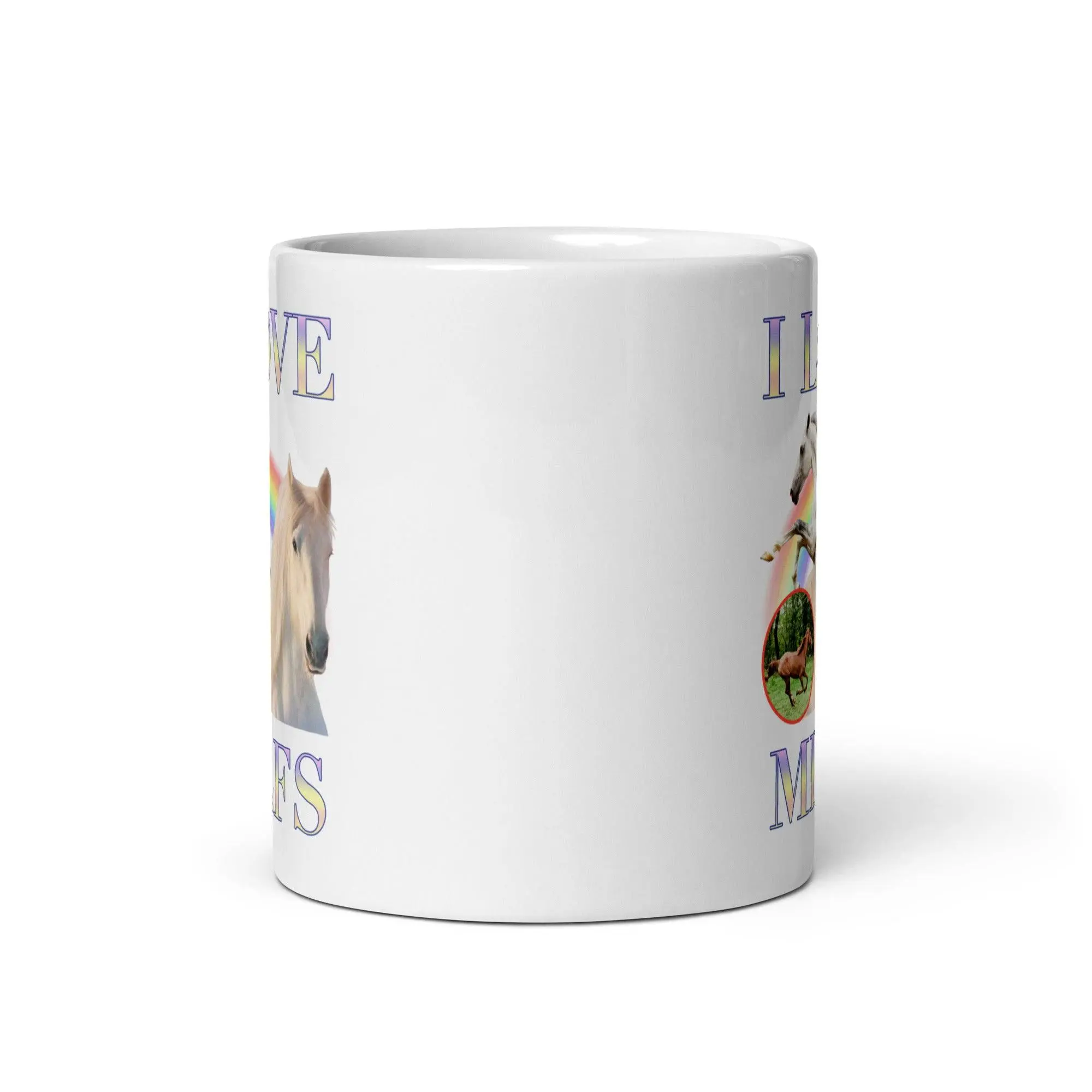 I Love Milfs White glossy mug - Image 6