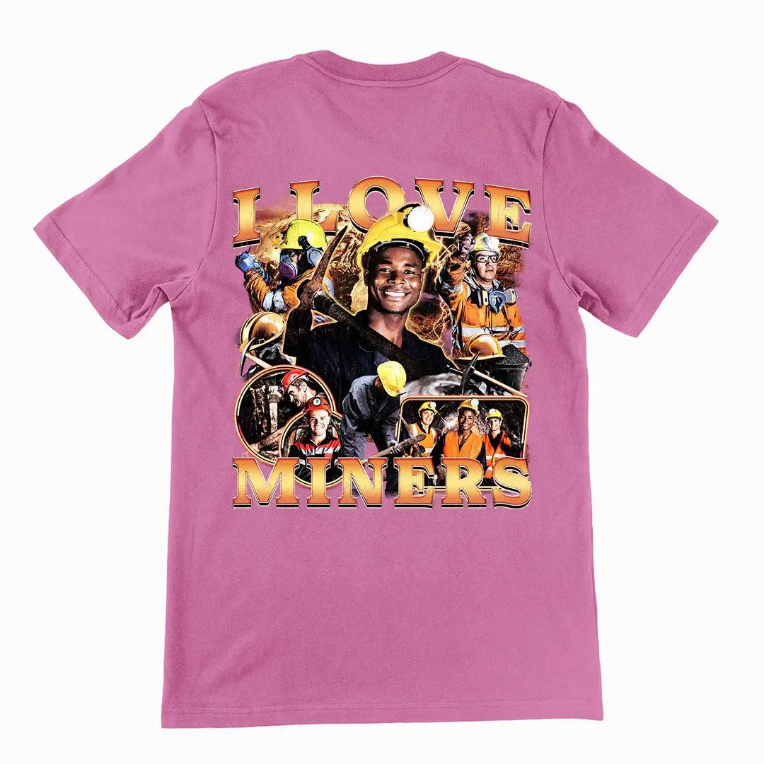 I Love Miners (Updated Design!) t-shirt (backprint) - Image 2