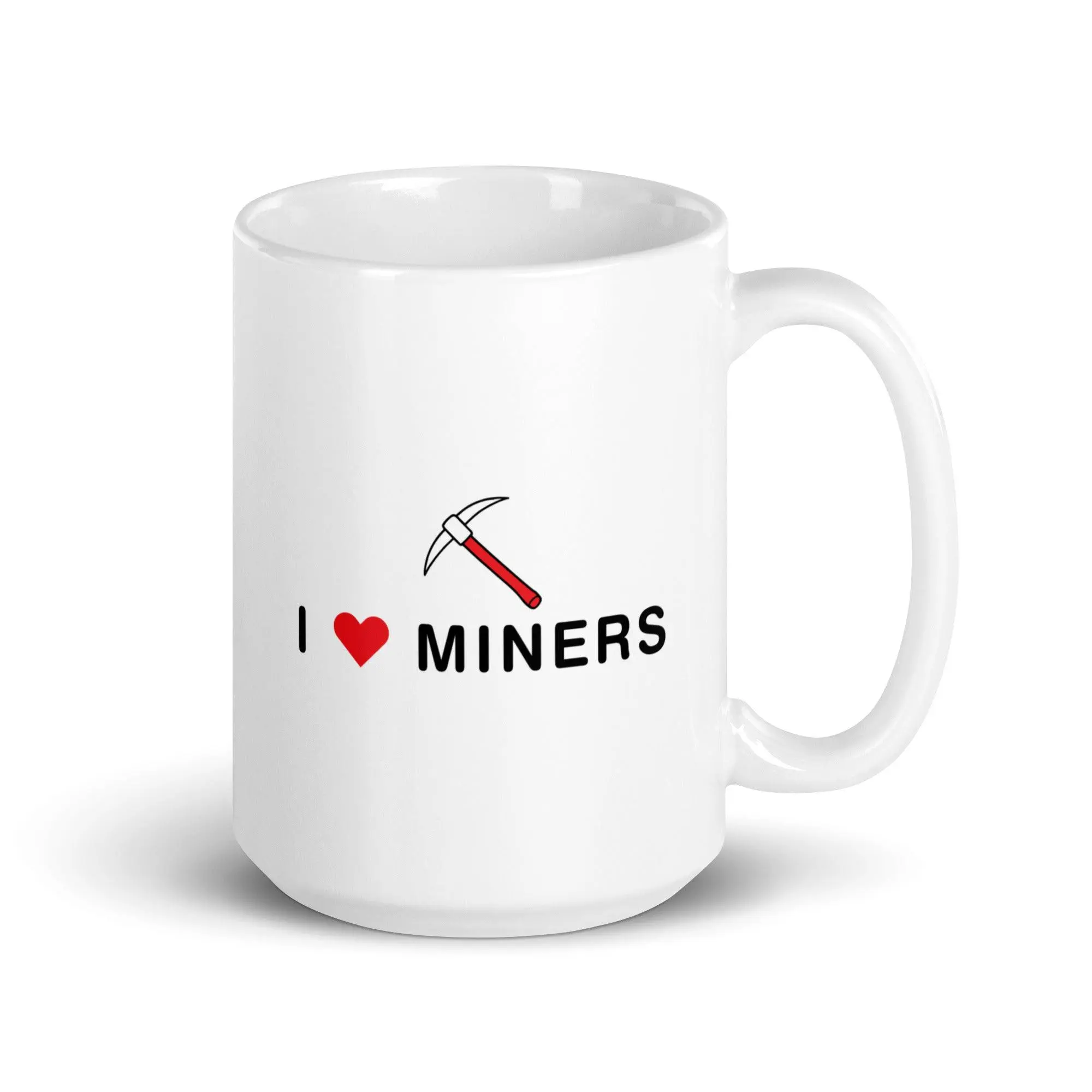 I love Miners White glossy mug - Image 6