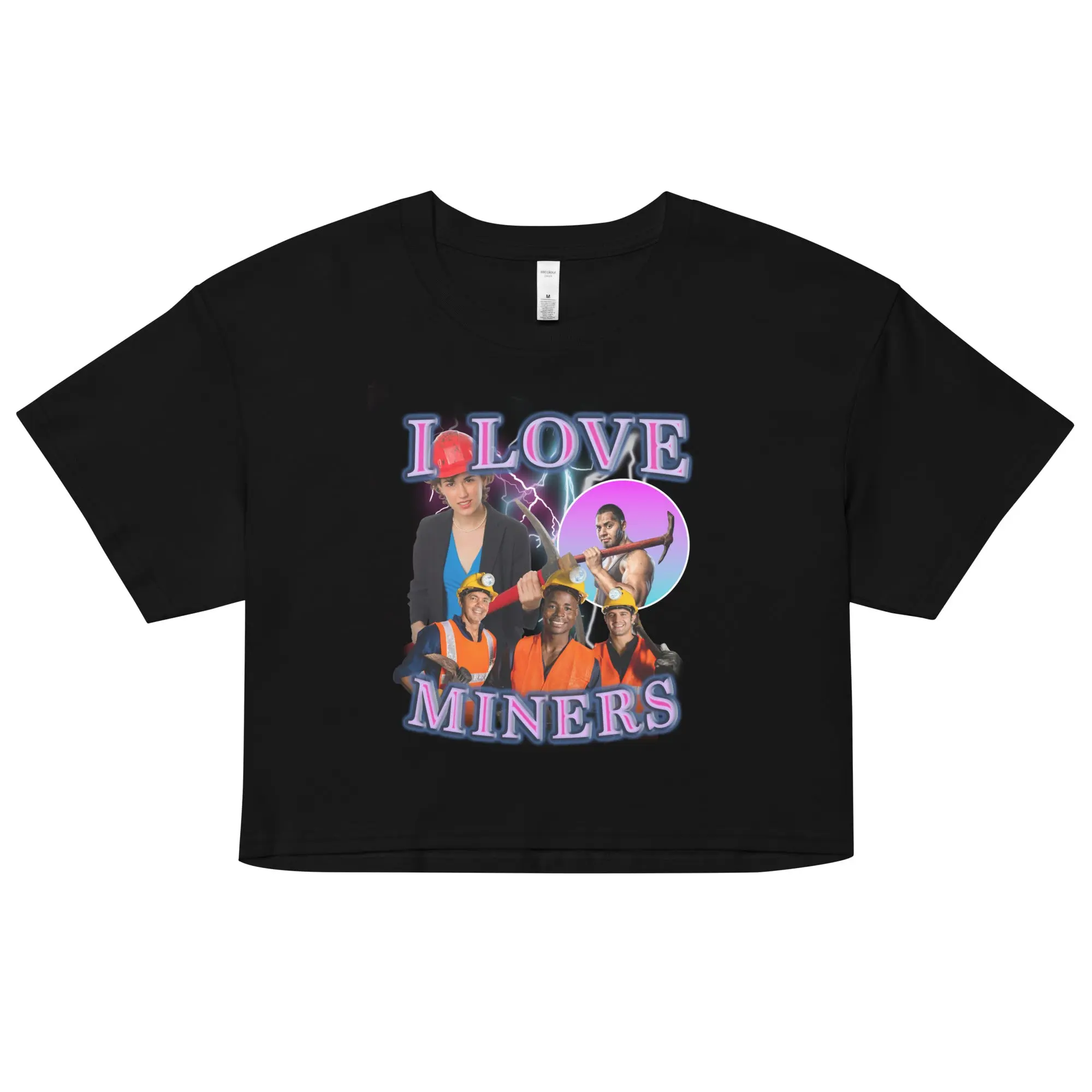 I Love Miners Women’s crop top