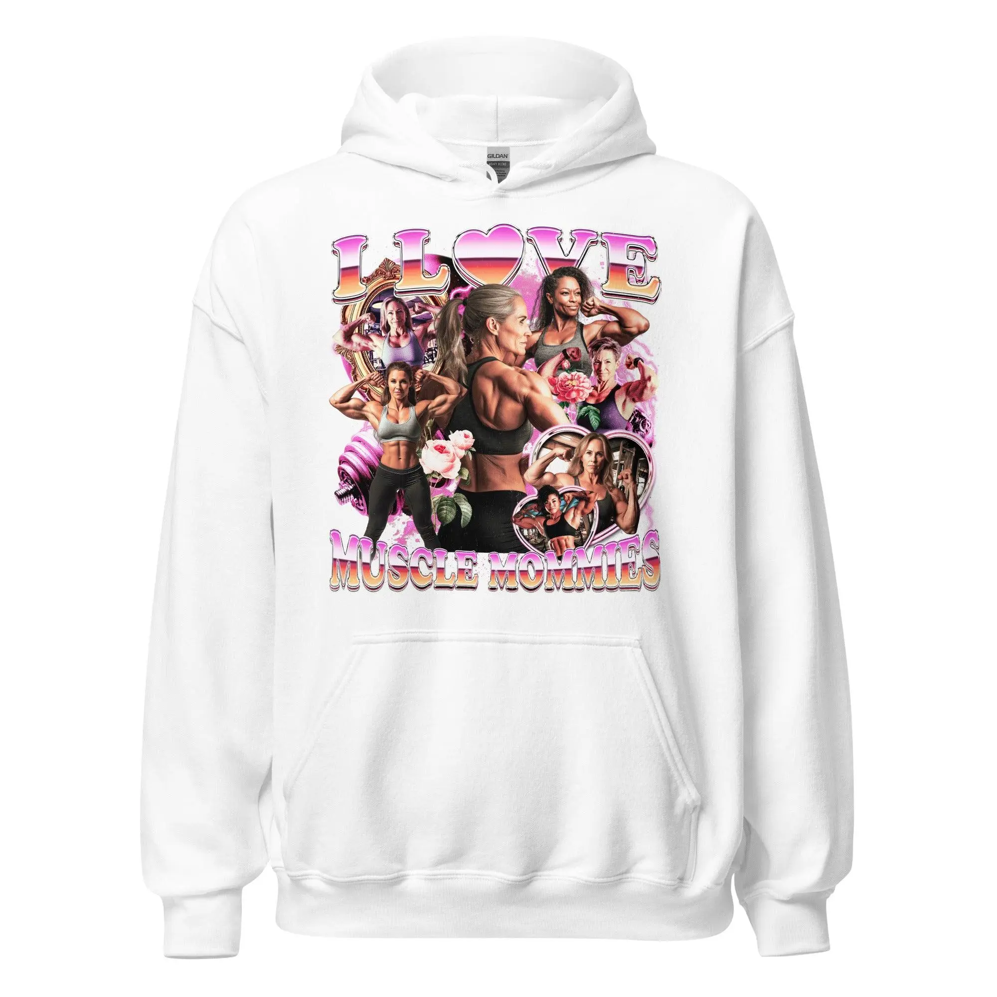 I Love Muscle Mommies Hoodie - Image 7