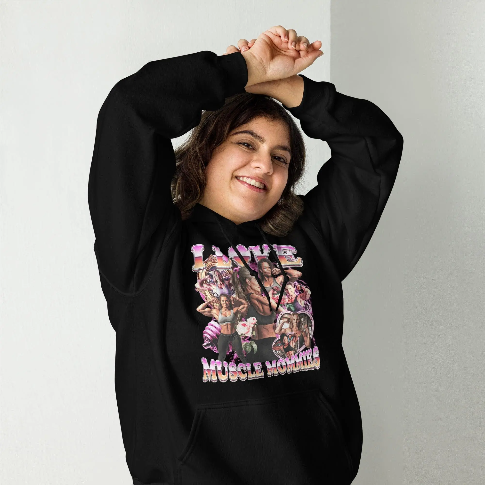 I Love Muscle Mommies Hoodie - Image 8