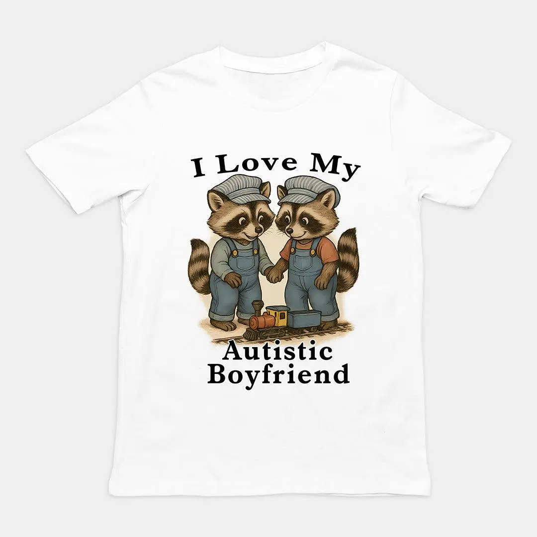 I Love my Autistic Boyfriend T-Shirt - Image 6