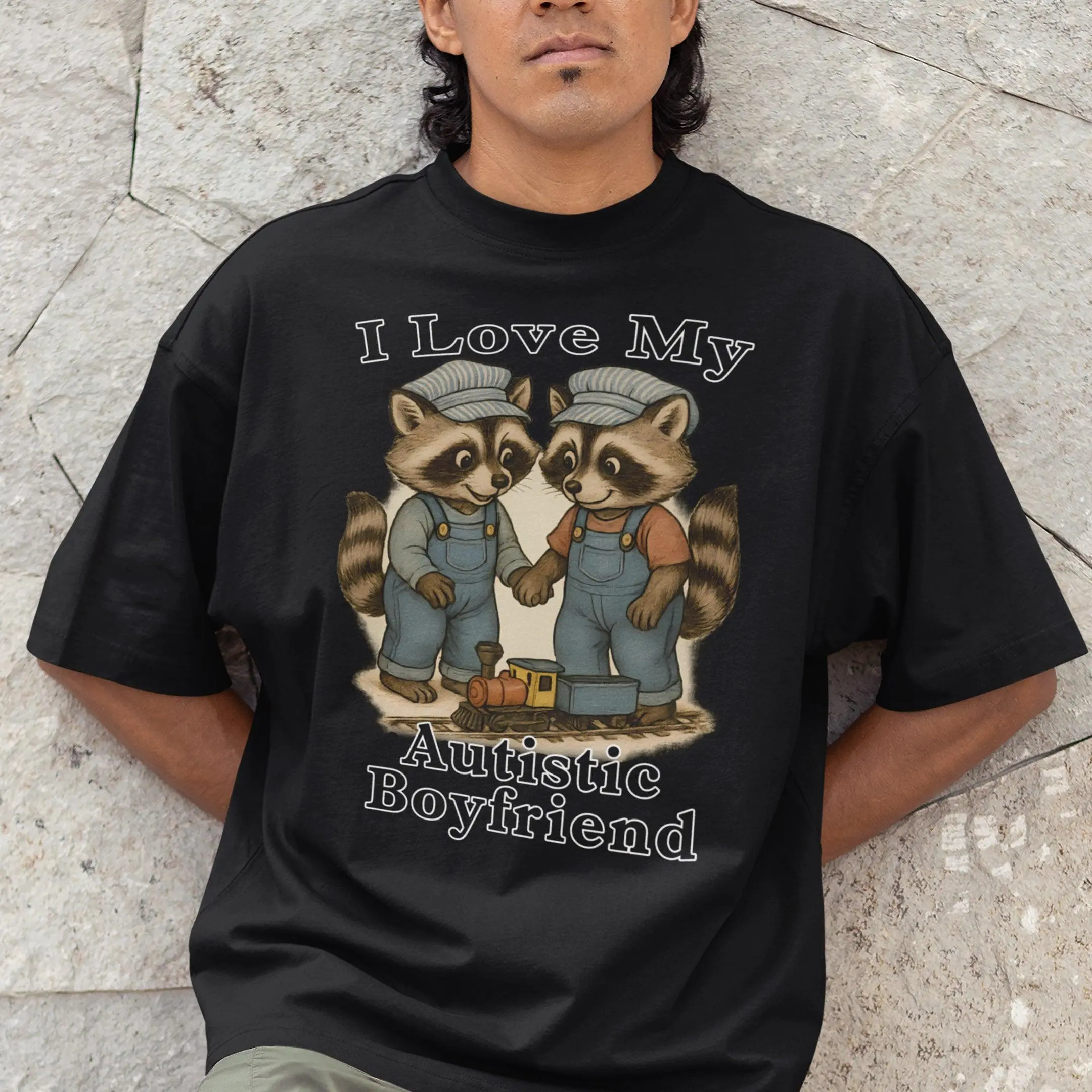 I Love my Autistic Boyfriend T-Shirt - Image 7